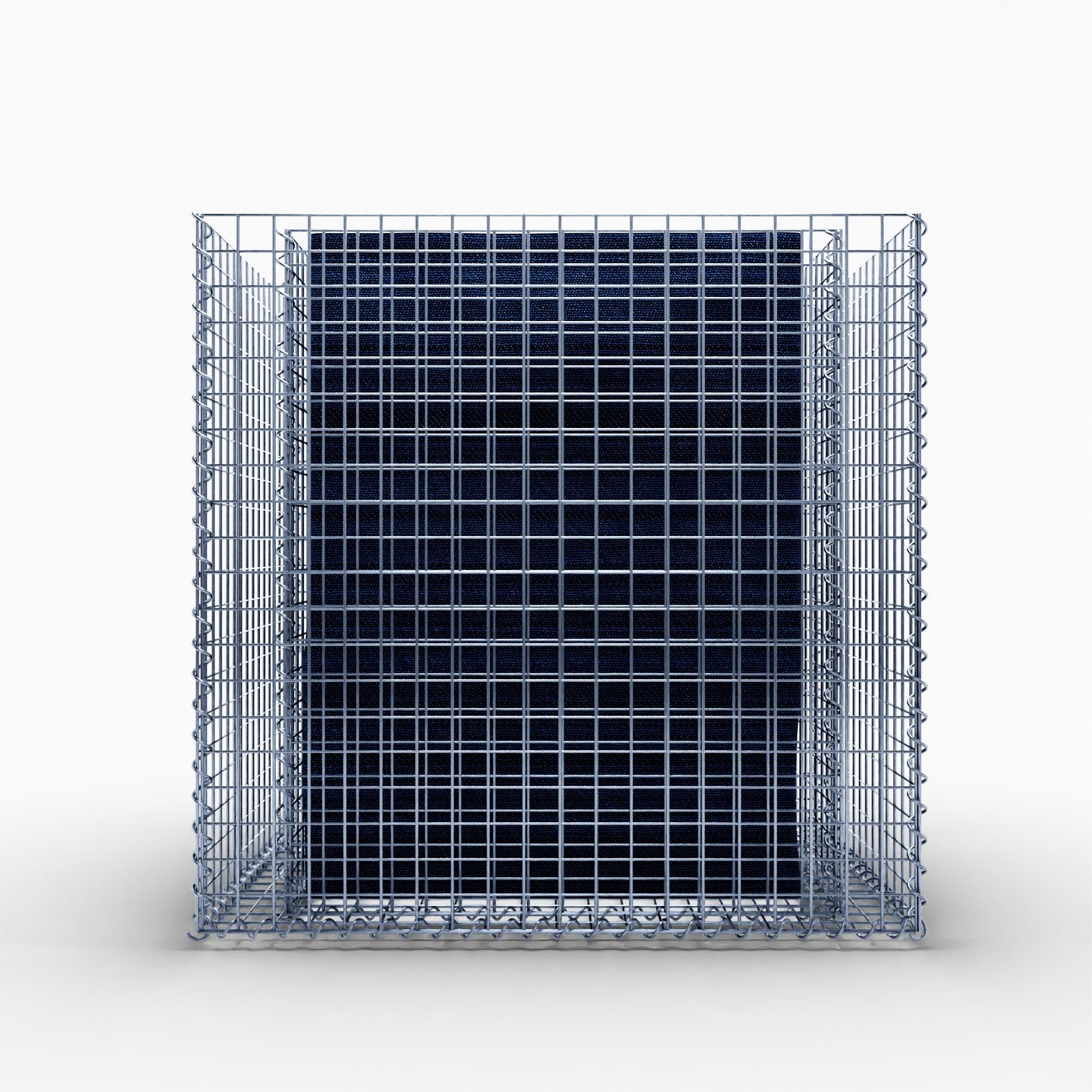 Högbädd, fyrkantig 100 cm x 80 cm x 100 cm (L x H x D), maskstorlek 5 x 5 cm, väggtjocklek 10 cm