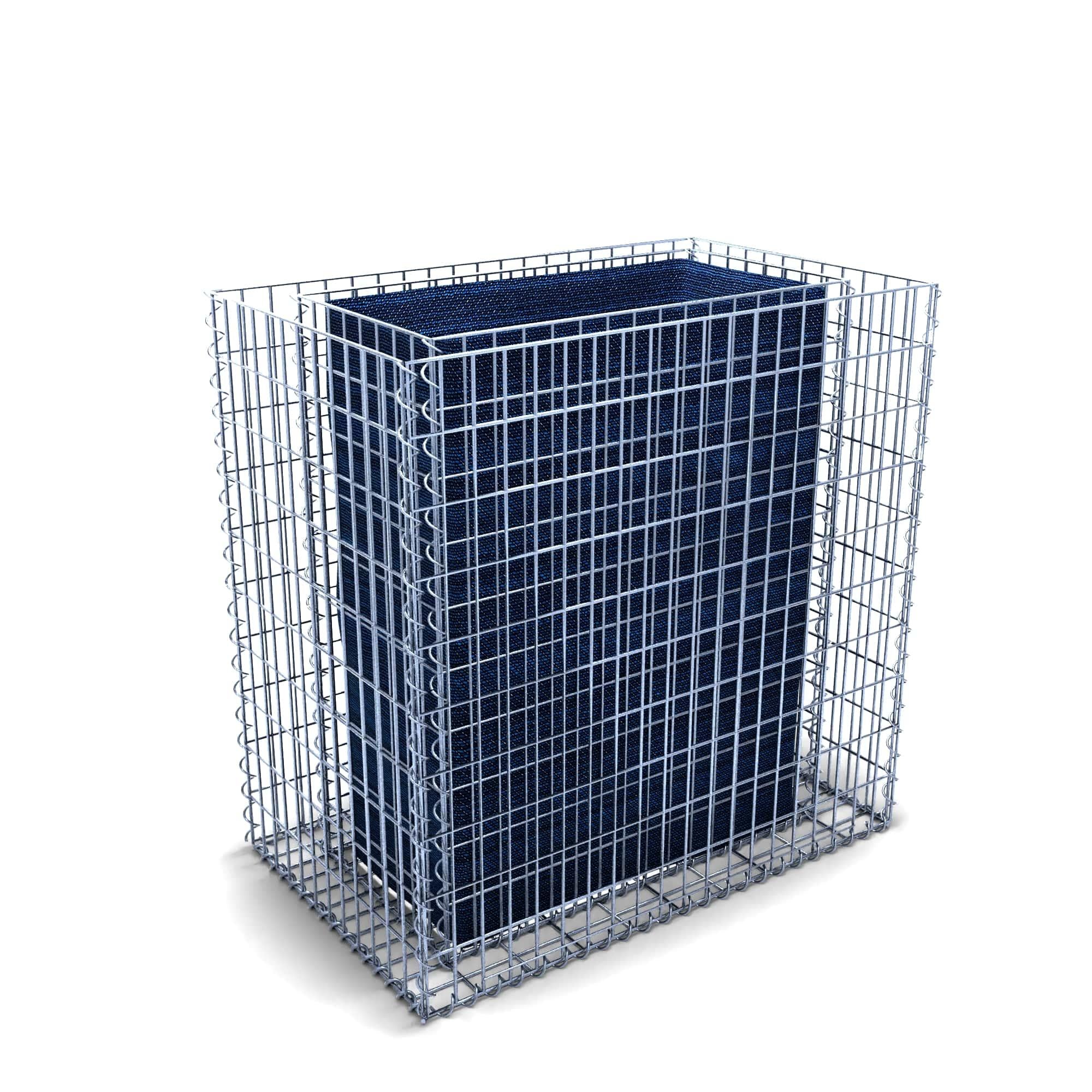 Højbed firkantet 100 cm x 100 cm x 60 cm (L x H x D), maskestørrelse 5 x 10 cm, vægtykkelse 10 cm