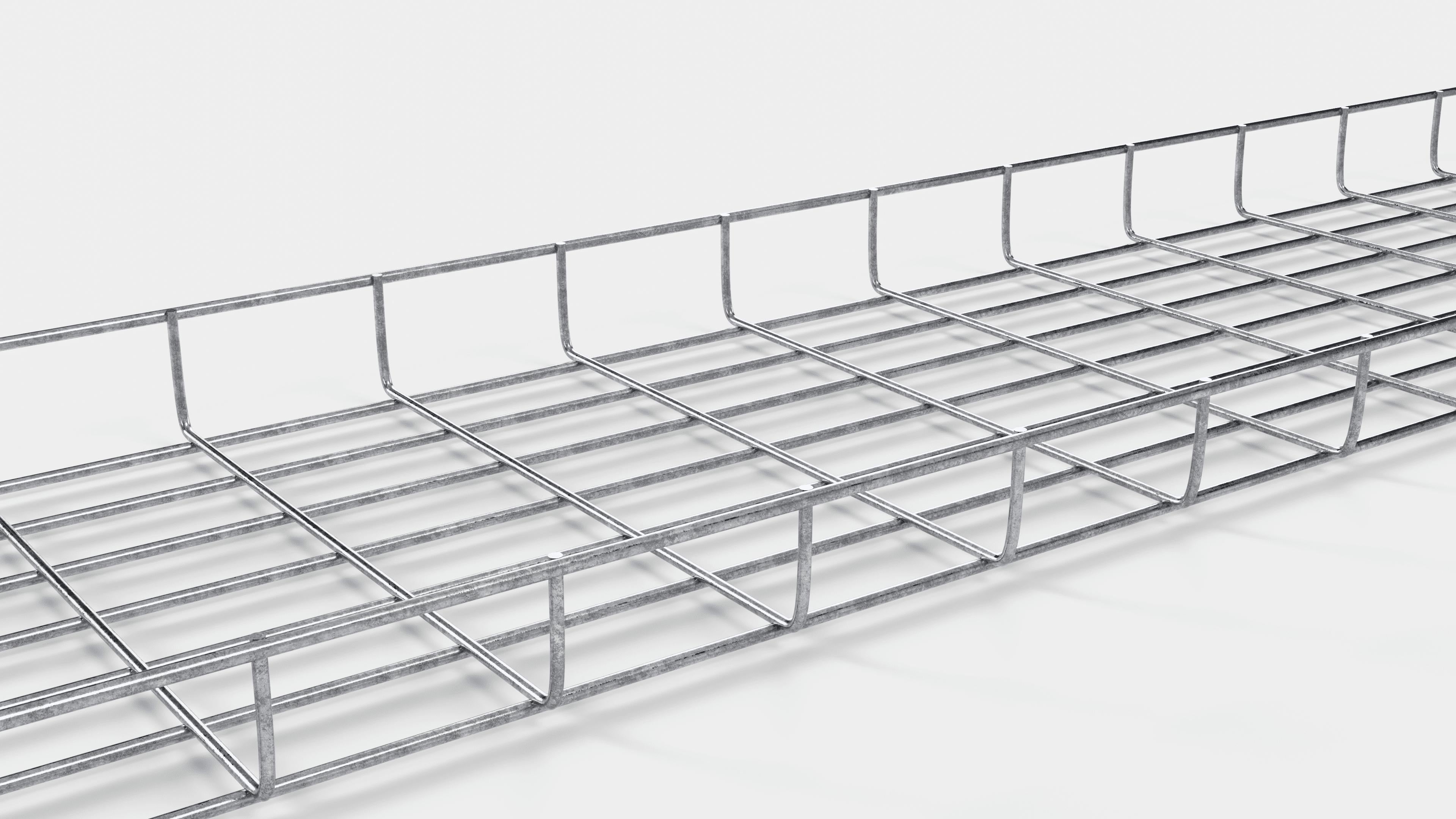 Lengte kabelkanaal 29 cm, diepte 5 cm, maaswijdte 5 x 10 cm