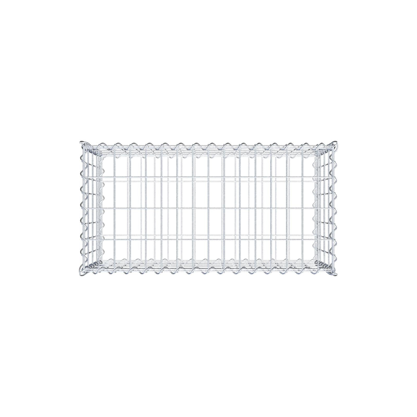 Gabbione 80 cm x 40 cm x 40 cm (L x H x P), maglia 5 cm x 10 cm, spirale