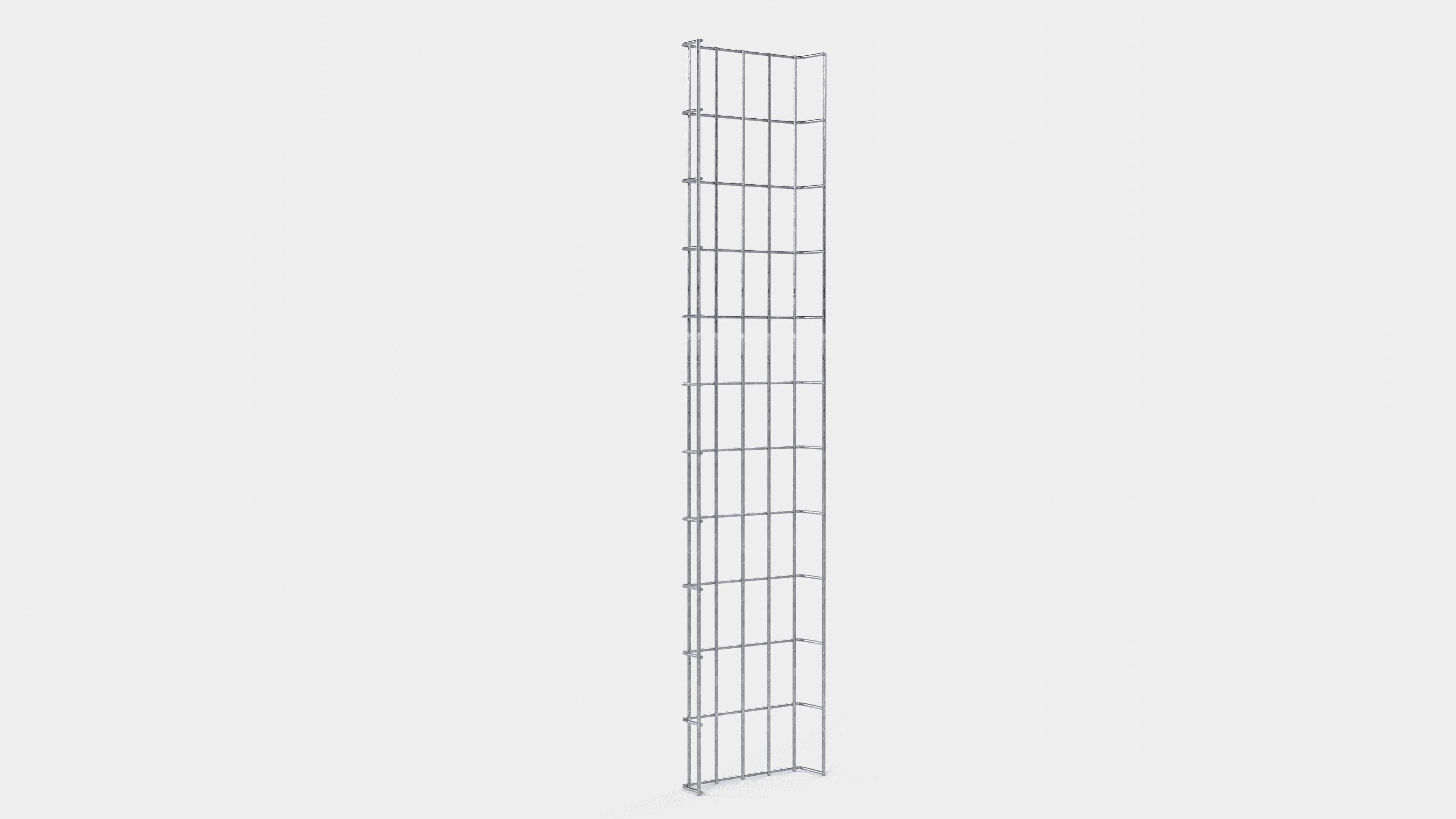 Trellis Hoogte 110 cm, diepte 5 cm, maaswijdte 5 x 10 cm