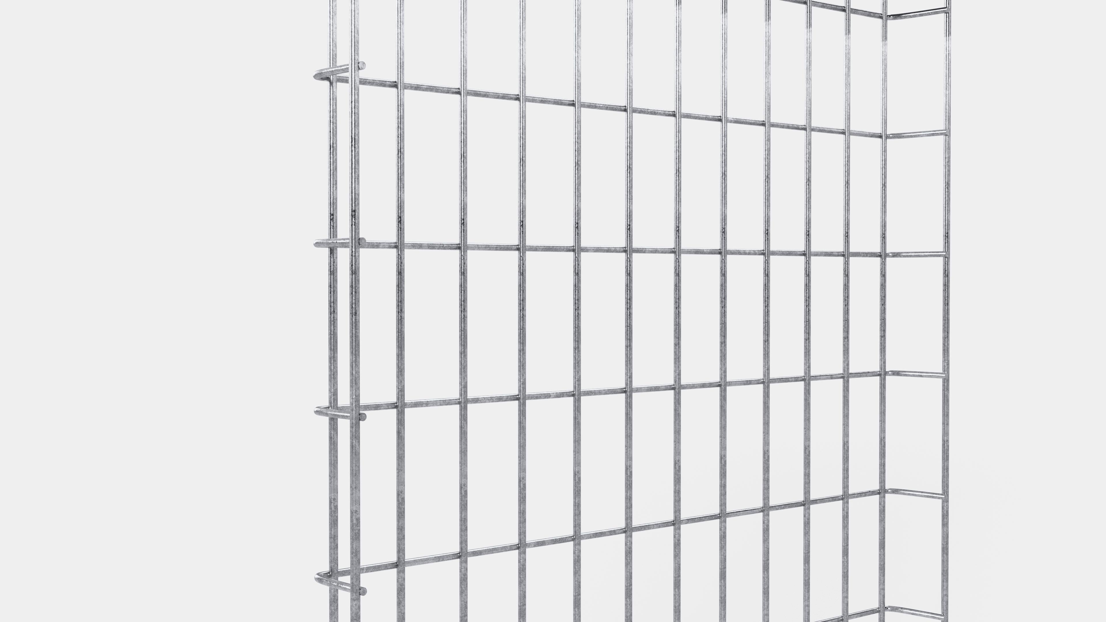 Cable duct height 110 cm, depth 5 cm, mesh size 5 x 10 cm