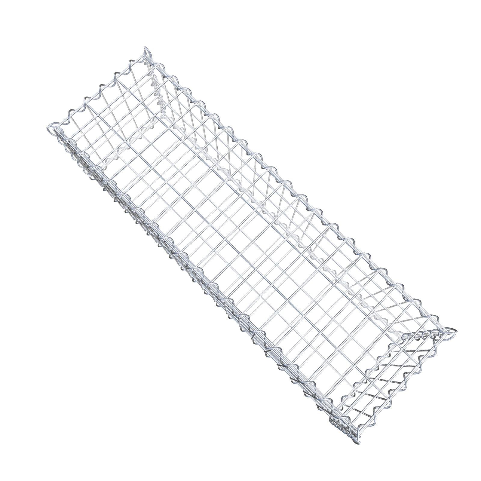 Gabion 100 cm x 30 cm x 30 cm (L x H x D), mesh size 5 cm x 10 cm, spiral