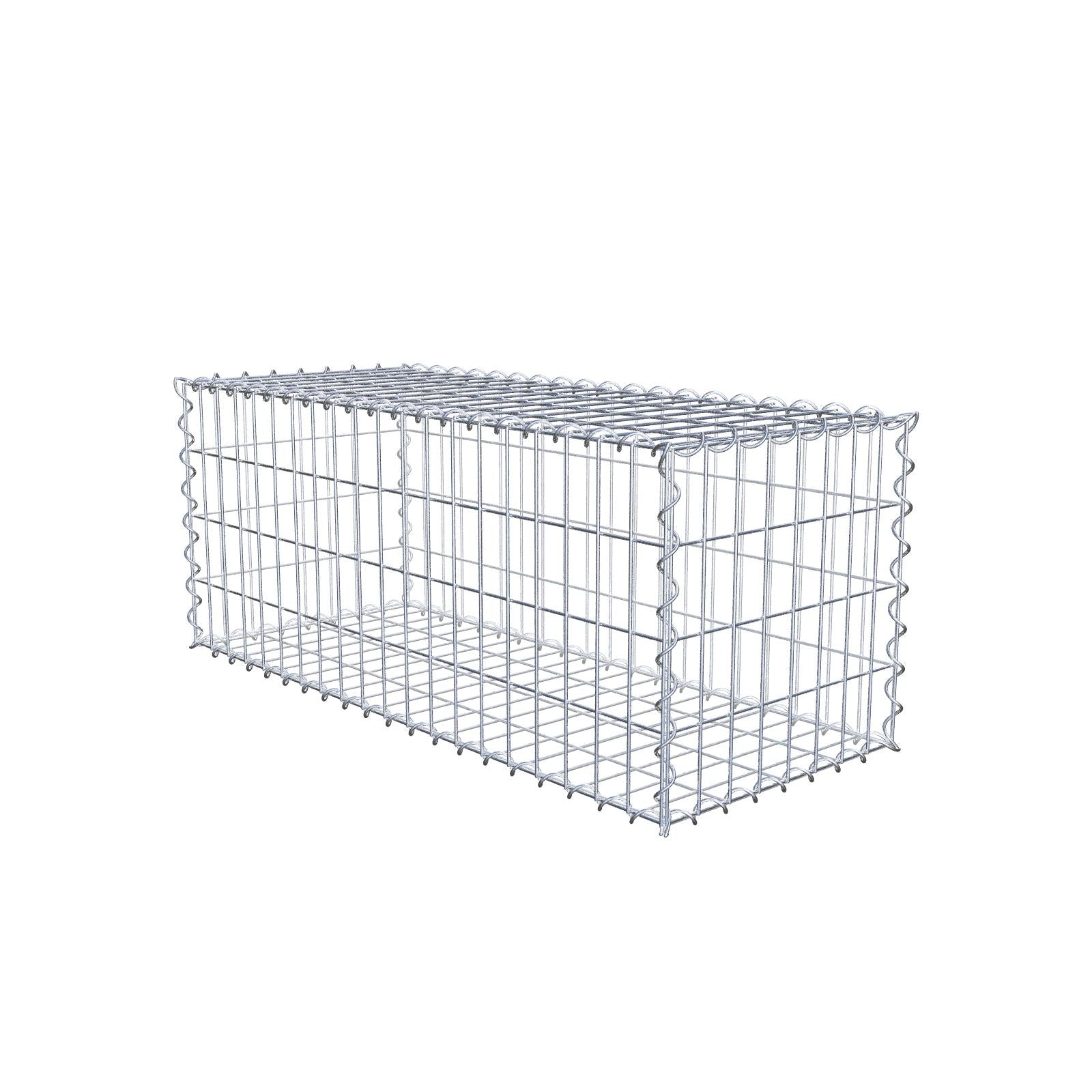Gabion 100 cm x 40 cm x 40 cm (L x H x P), mailles 5 cm x 10 cm, spirale