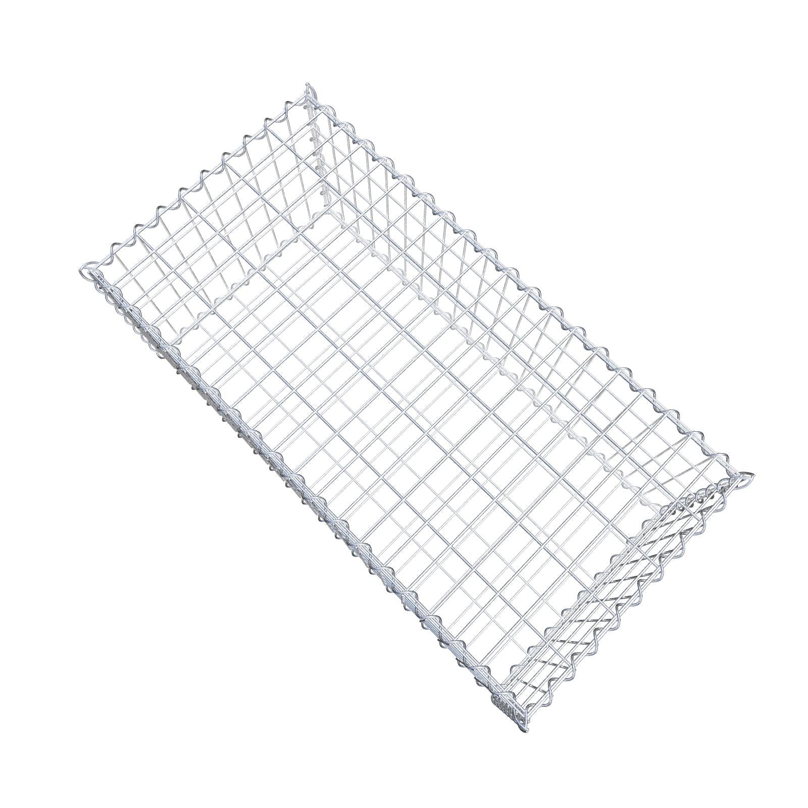 Gabbione 100 cm x 40 cm x 50 cm (L x H x P), maglia 5 cm x 10 cm, spirale