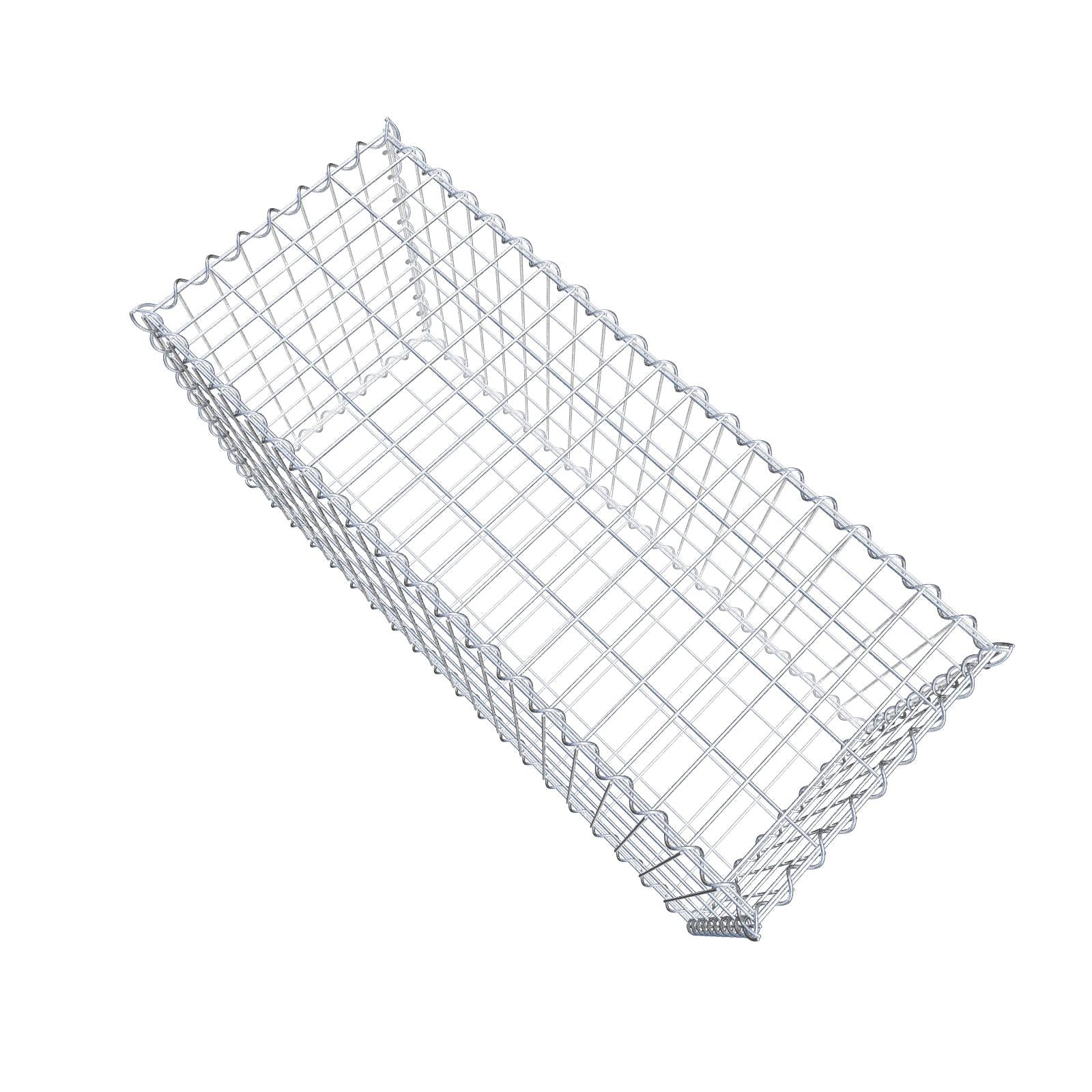 Gabion 100 cm x 50 cm x 40 cm (L x H x D), mesh size 5 cm x 10 cm, spiral