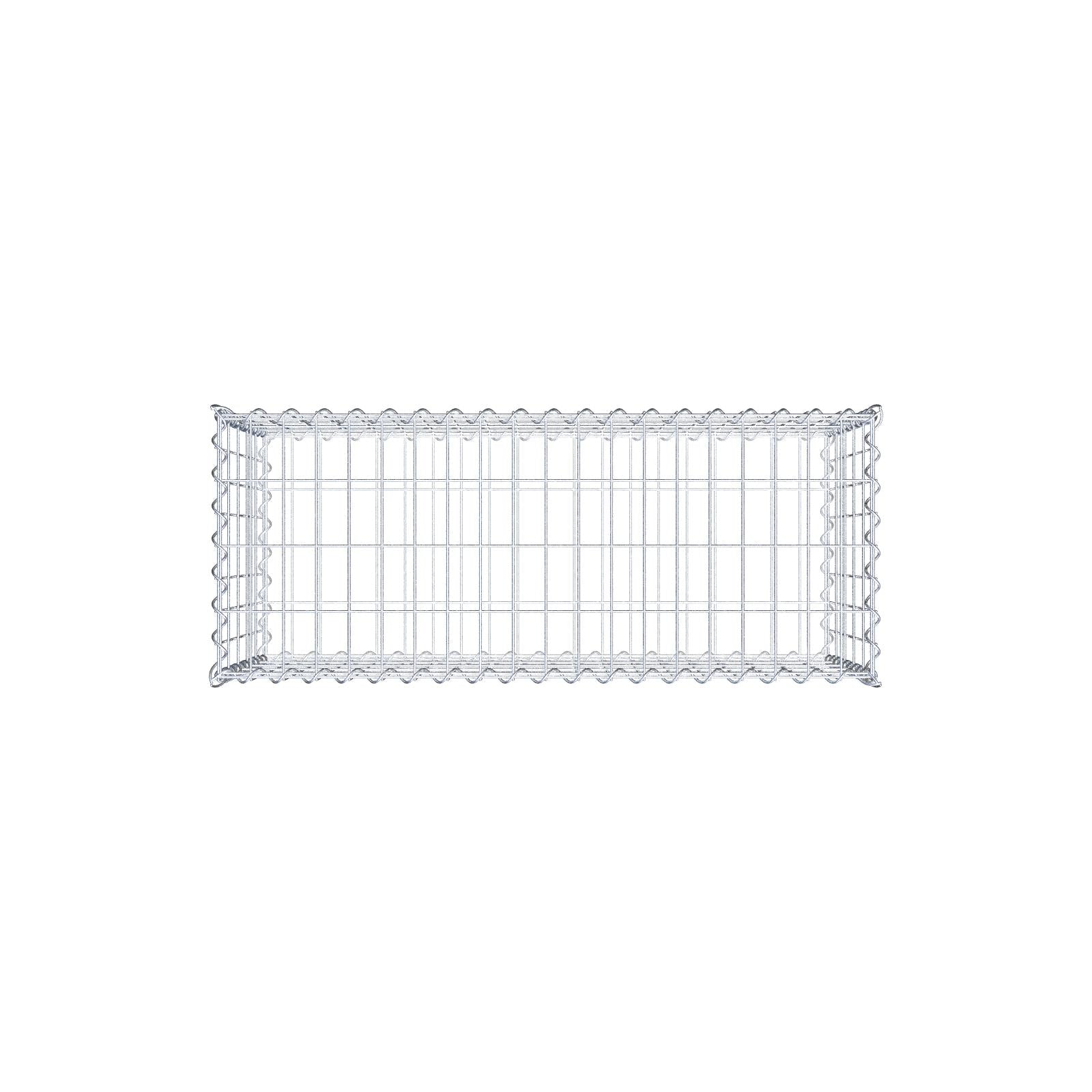 Gabion 100 cm x 50 cm x 40 cm (L x H x D), mesh size 5 cm x 10 cm, spiral