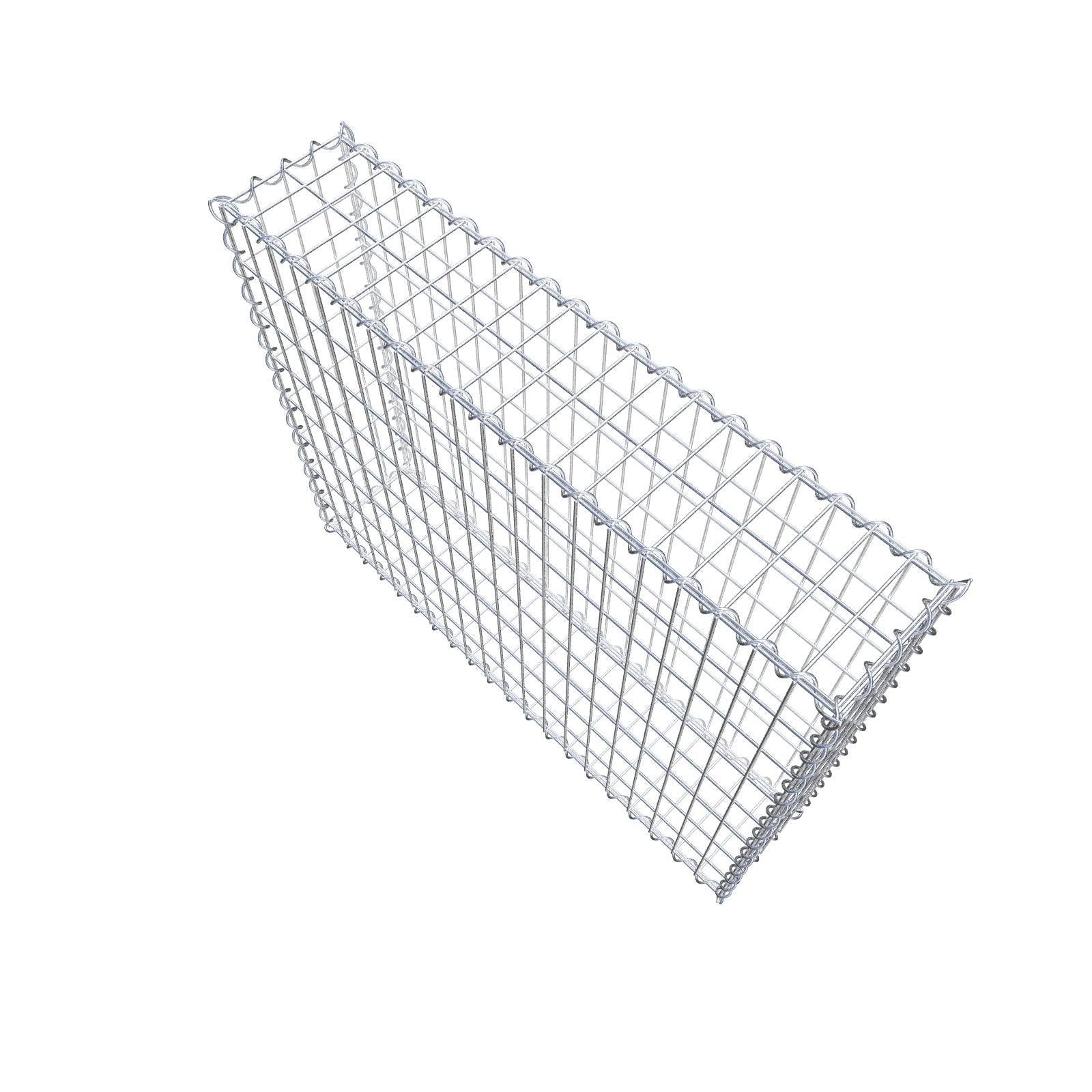 Gabion 100 cm x 80 cm x 20 cm (L x H x D), maskstorlek 5 cm x 10 cm, spiral