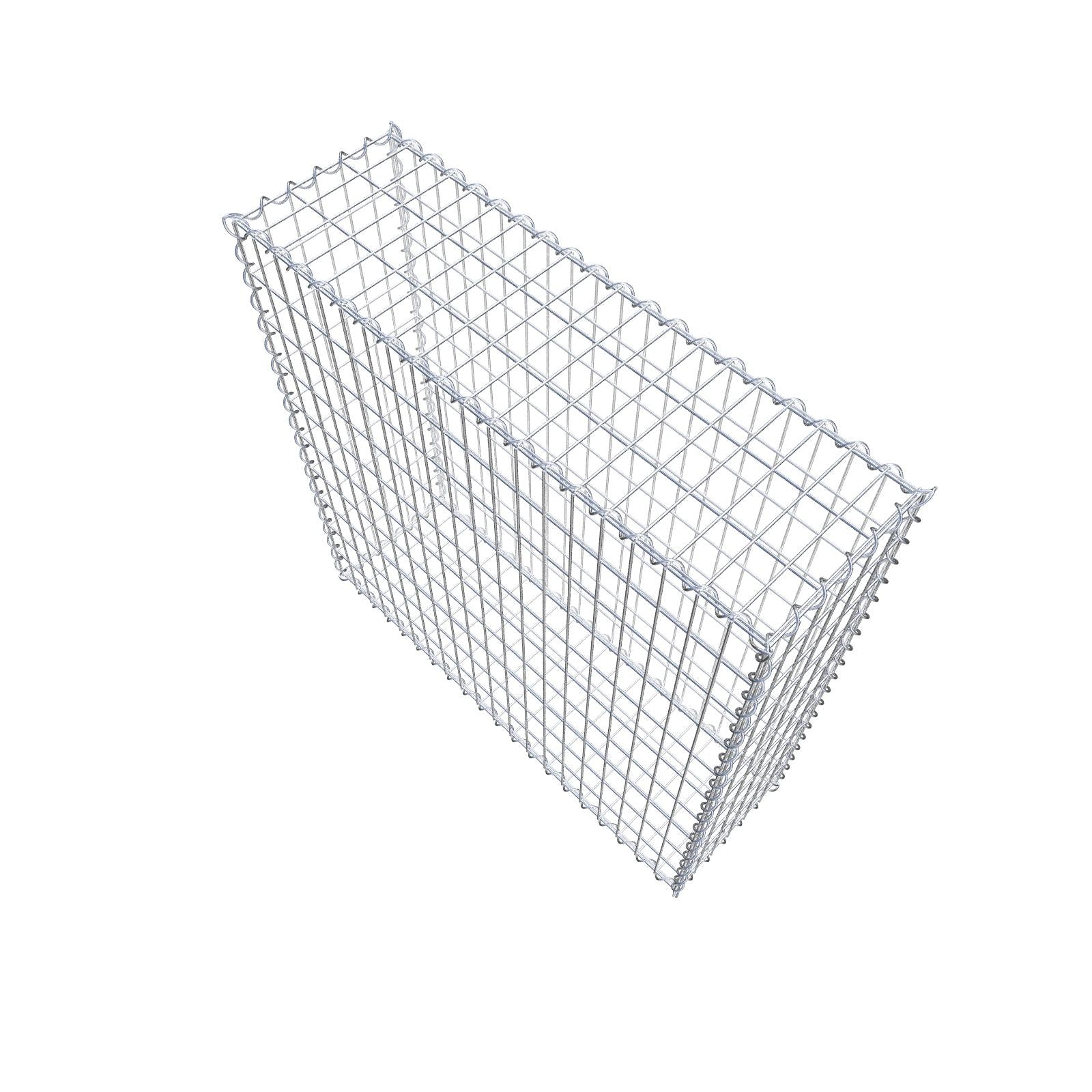 Schanskorf 100 cm x 100 cm x 30 cm (L x H x D), maaswijdte 5 cm x 10 cm, spiraal