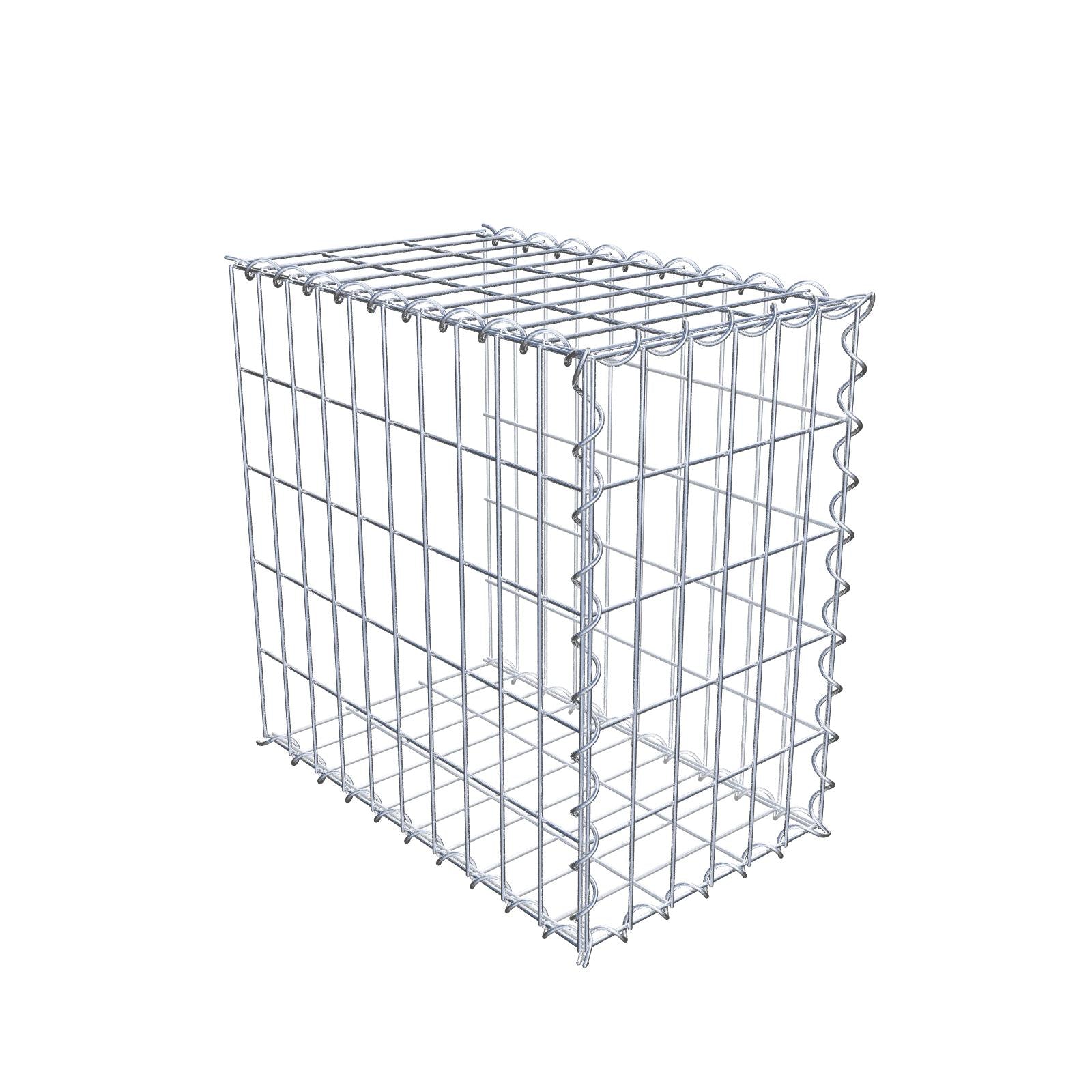 Gabbione aggiuntivo tipo 2 50 cm x 50 cm x 30 cm (L x A x P), dimensione maglia 5 cm x 10 cm, a spirale