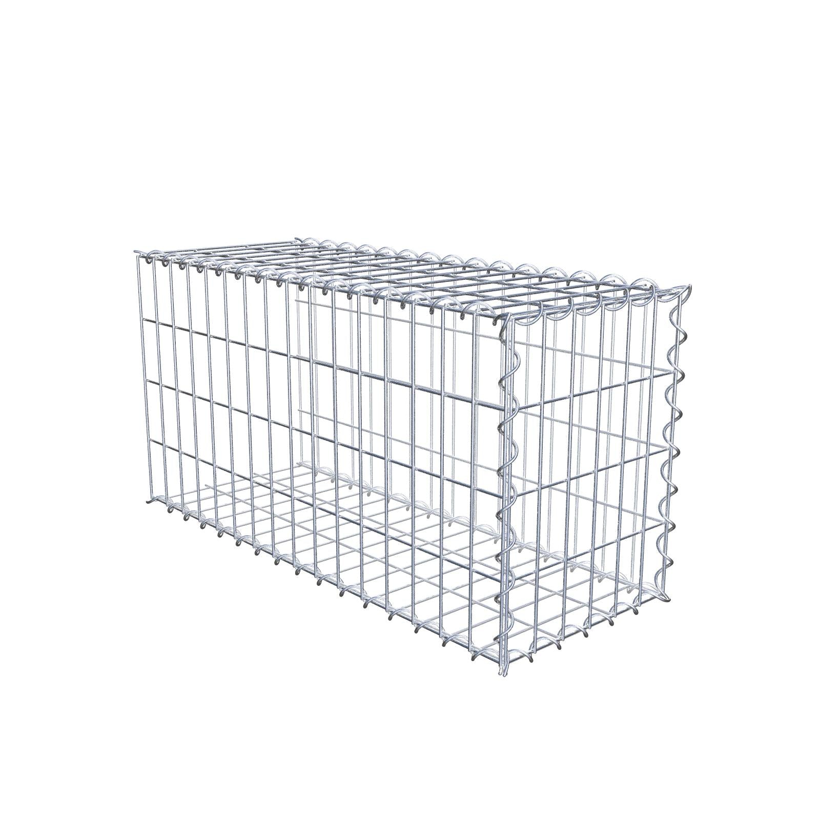 Gabbione aggiuntivo tipo 2 80 cm x 40 cm x 30 cm (L x A x P), maglia 5 cm x 10 cm, spirale