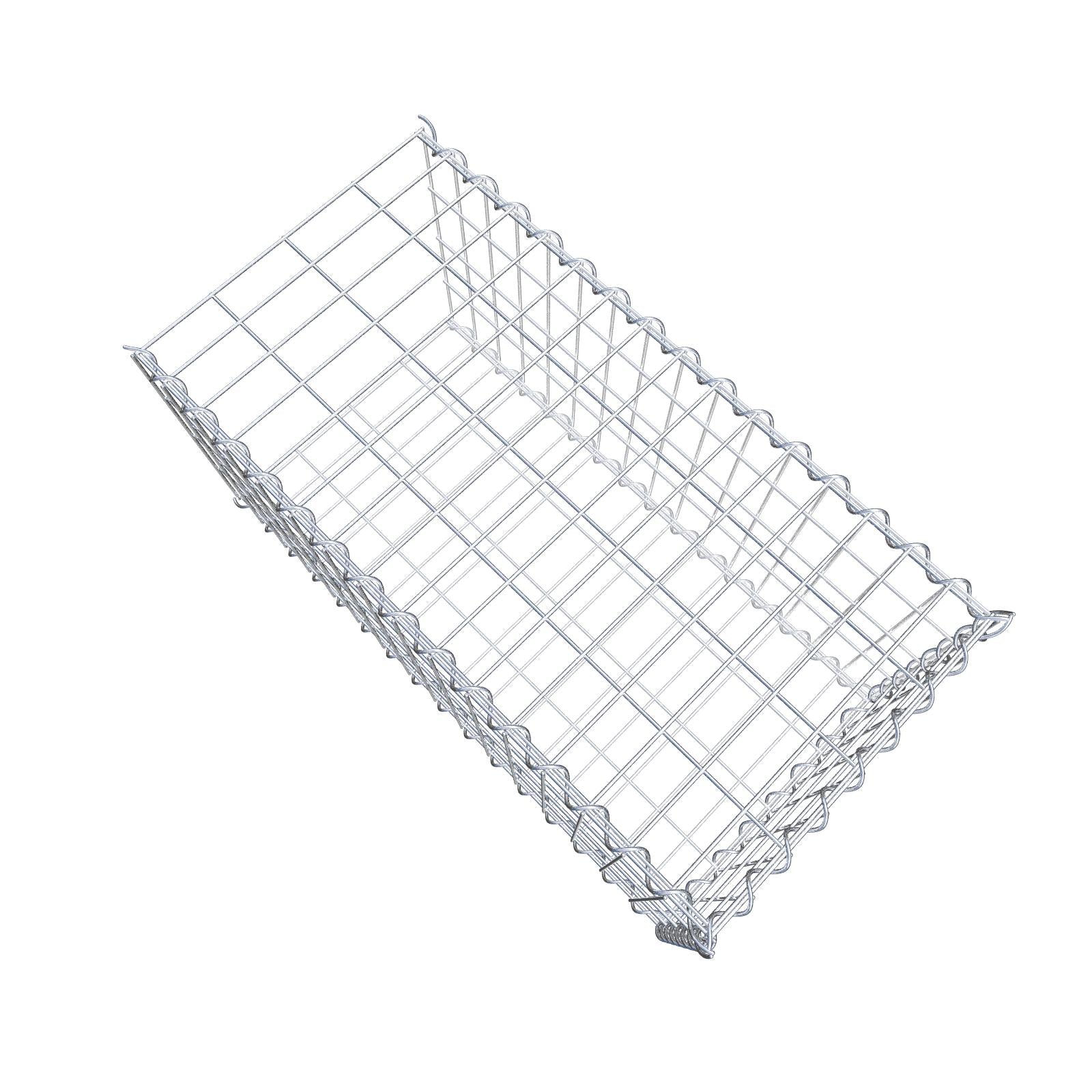 Mounted gabion type 2 80 cm x 40 cm x 40 cm (L x H x D), mesh size 5 cm x 10 cm, spiral