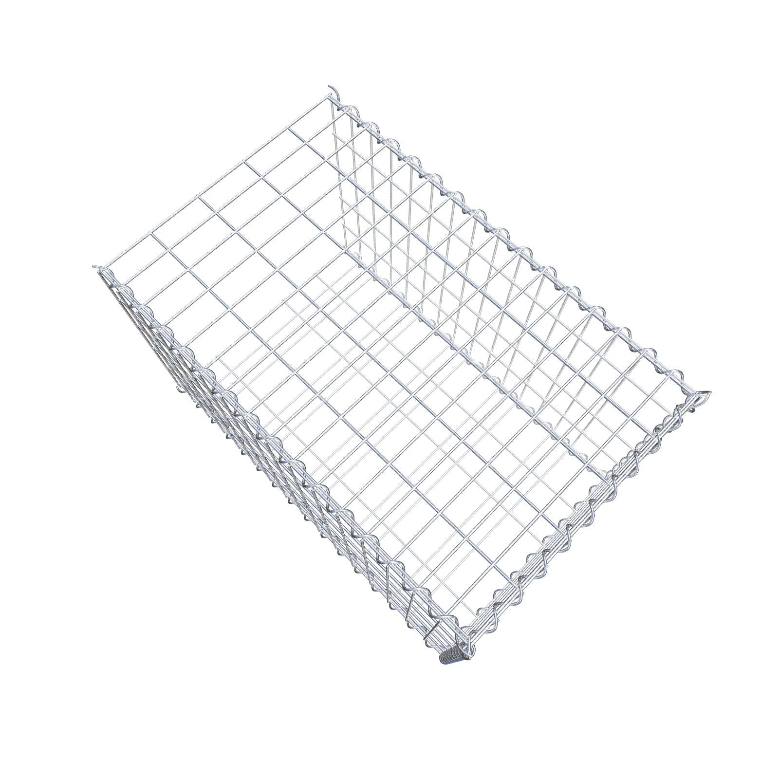 Tilläggsgabion typ 2 80 cm x 50 cm x 50 cm (L x H x D), maskstorlek 5 cm x 10 cm, spiral