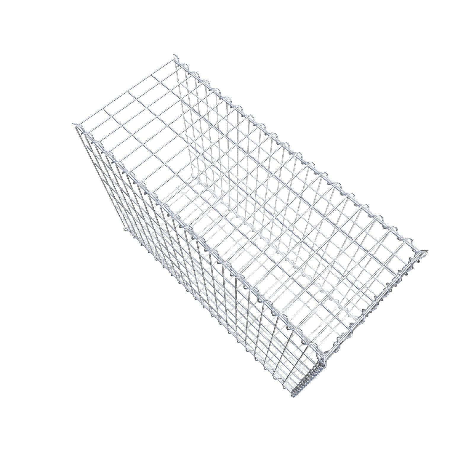 Grown-on gabion type 2 100 cm x 70 cm x 40 cm (L x H x D), mesh size 5 cm x 10 cm, spiral