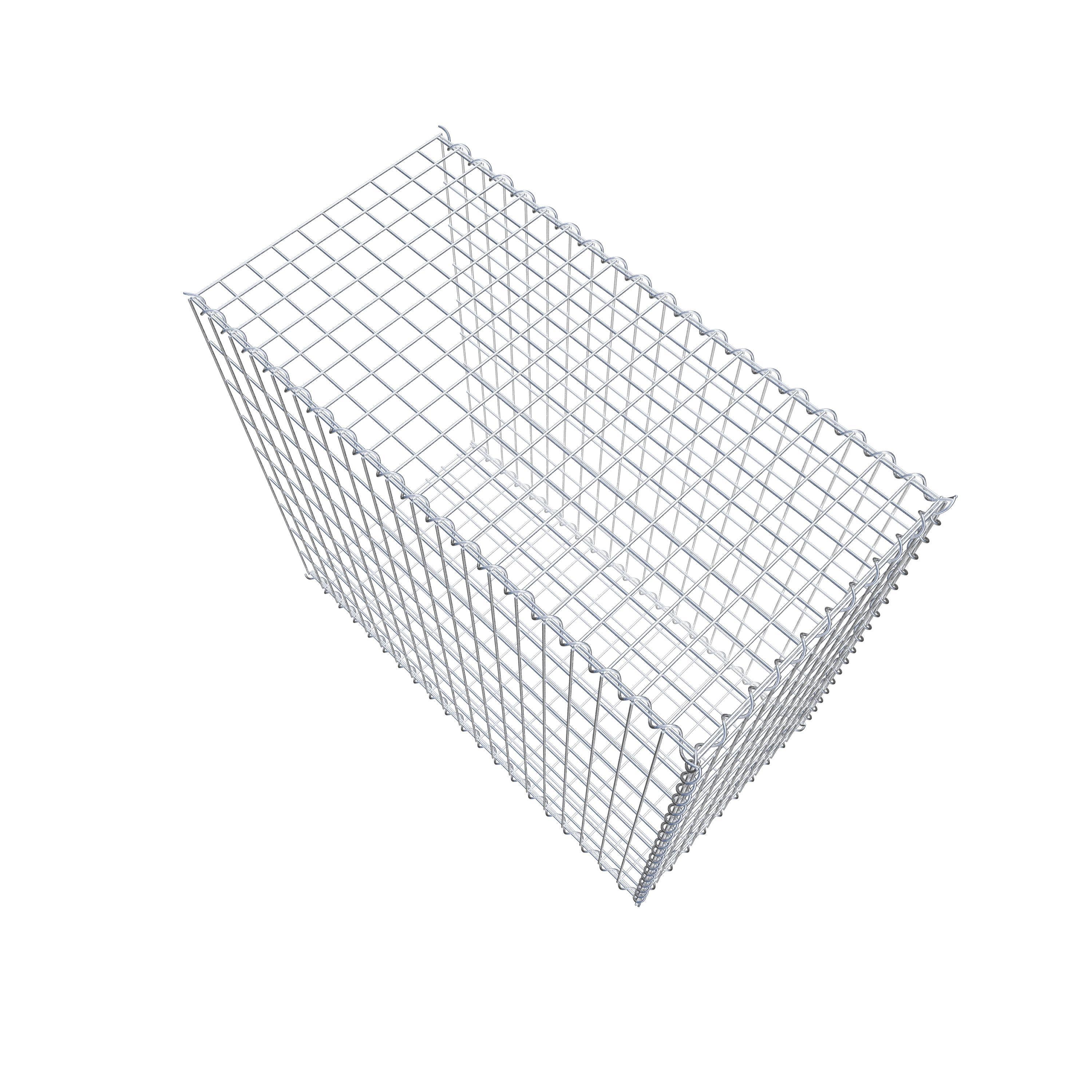 Udvokset gabion type 2 100 cm x 90 cm x 50 cm (L x H x D), maskestørrelse 5 cm x 10 cm, spiral