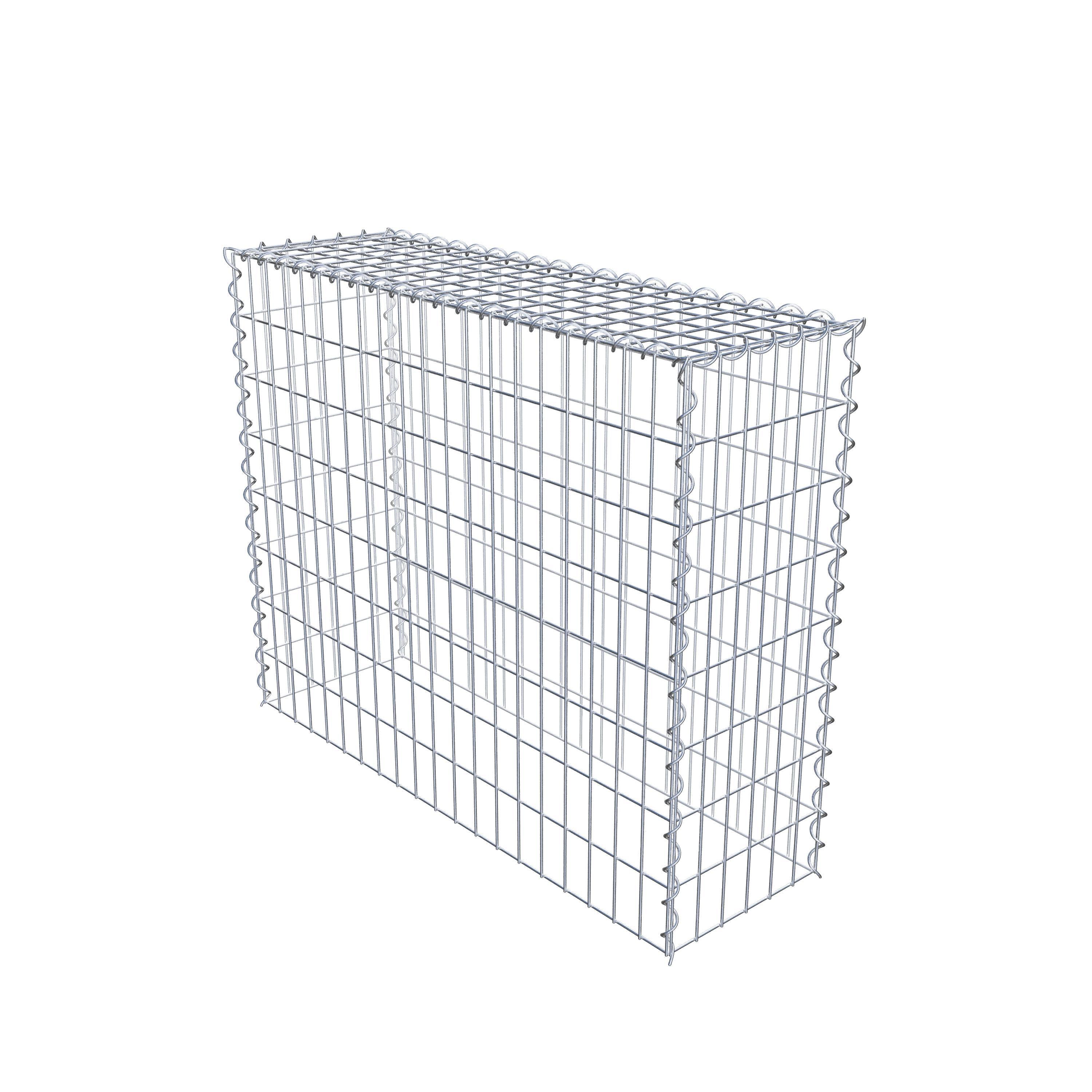 Aangegroeide schanskorf type 3 100 cm x 80 cm x 30 cm (L x H x D), maaswijdte 5 cm x 10 cm, spiraal