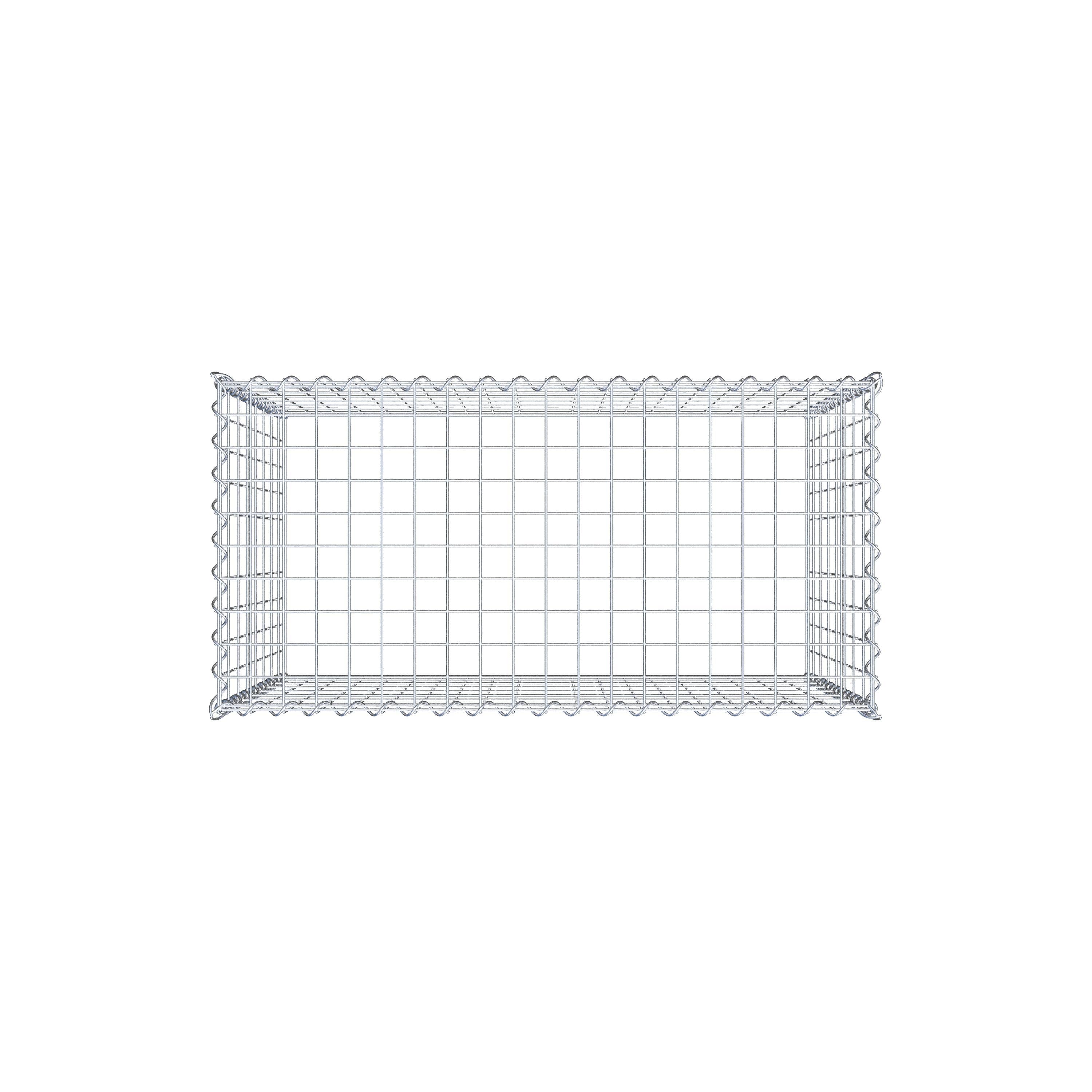 Gabião tipo 3 100 cm x 80 cm x 50 cm (C x A x P), malhagem 5 cm x 10 cm, espiral