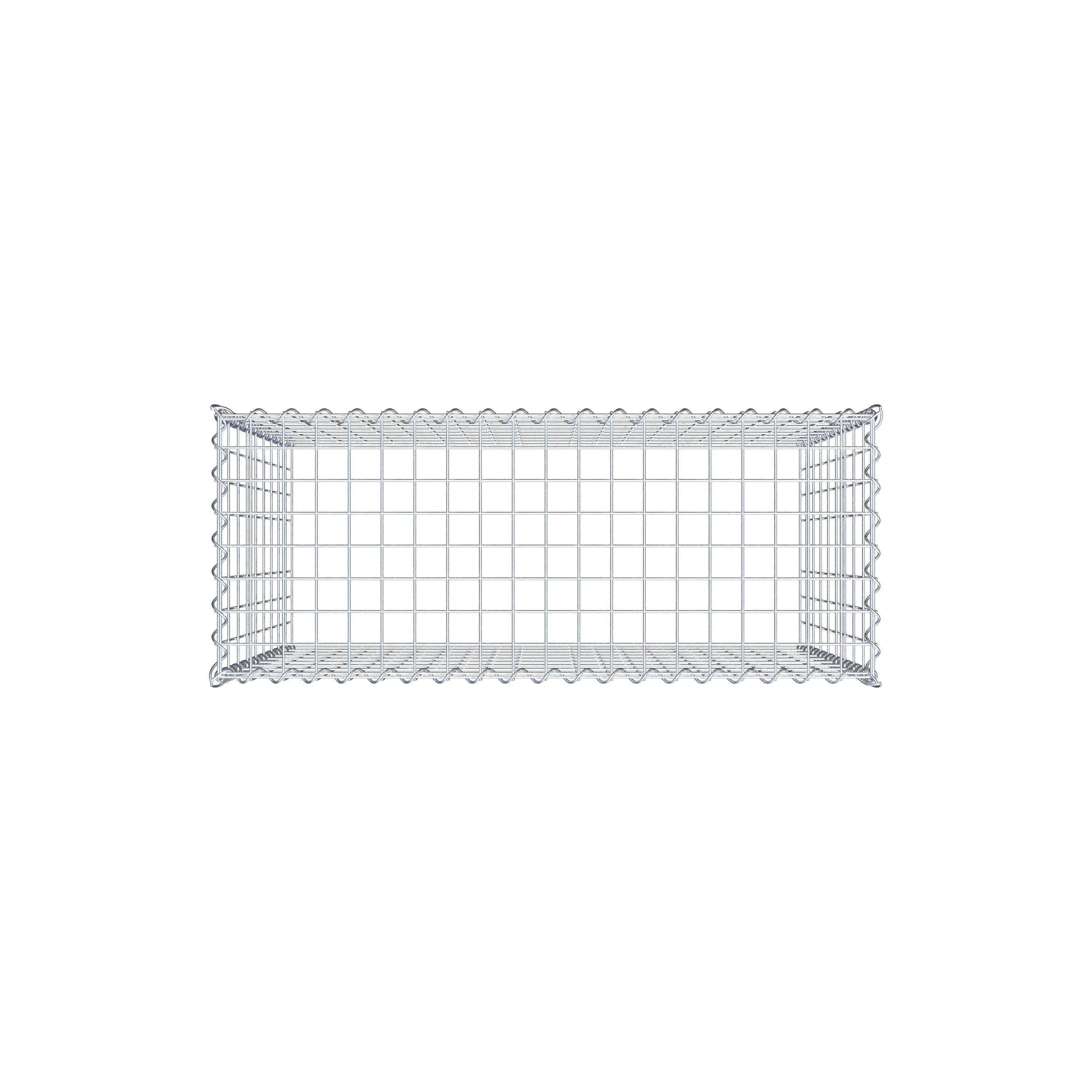 Gabião tipo 3 100 cm x 90 cm x 40 cm (C x A x P), malhagem 5 cm x 10 cm, espiral