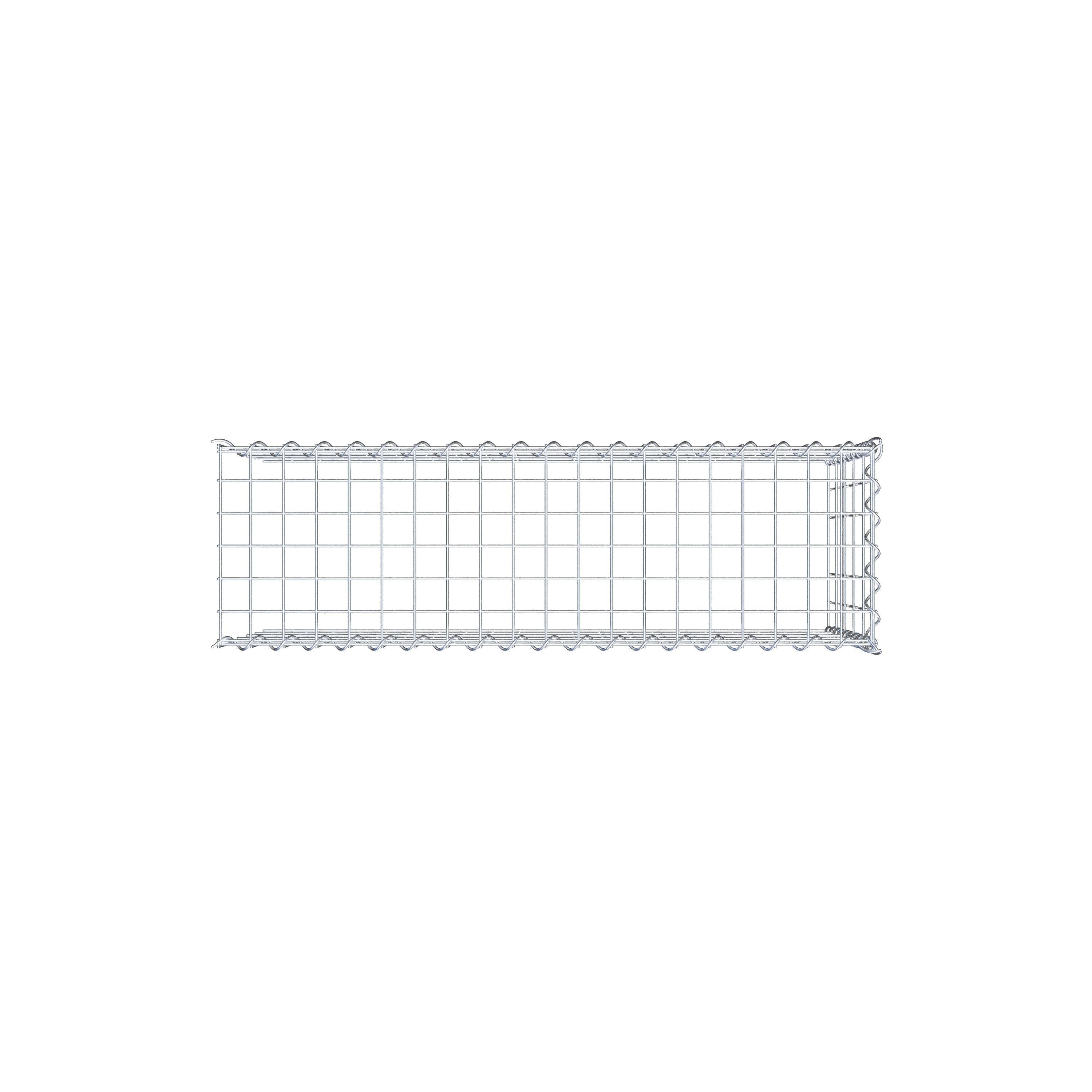 Påväxt gabion typ 4 100 cm x 50 cm x 30 cm (L x H x D), maskstorlek 5 cm x 10 cm, spiral