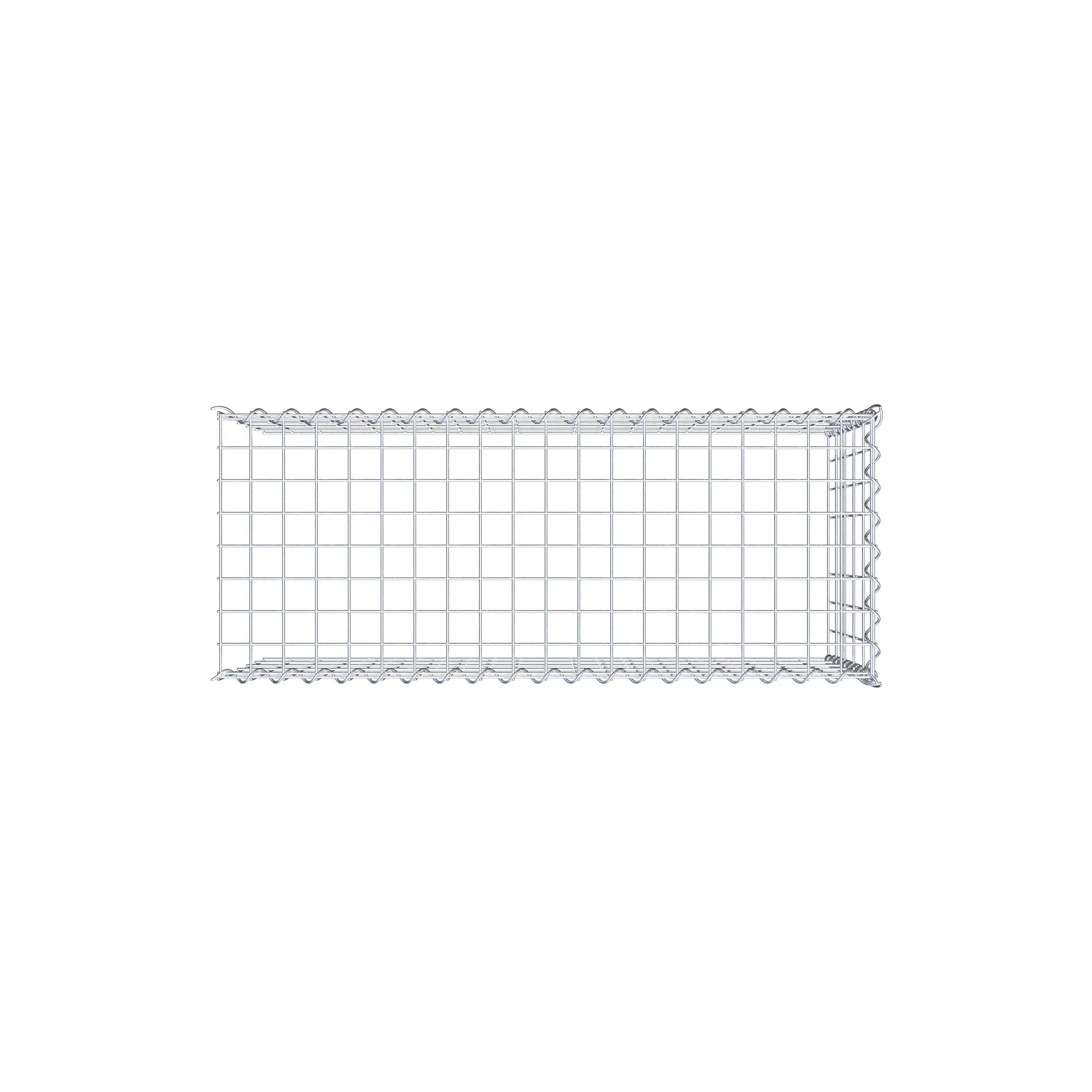 Grown-on gabion type 4 100 cm x 50 cm x 40 cm (L x H x D), mesh size 5 cm x 10 cm, spiral