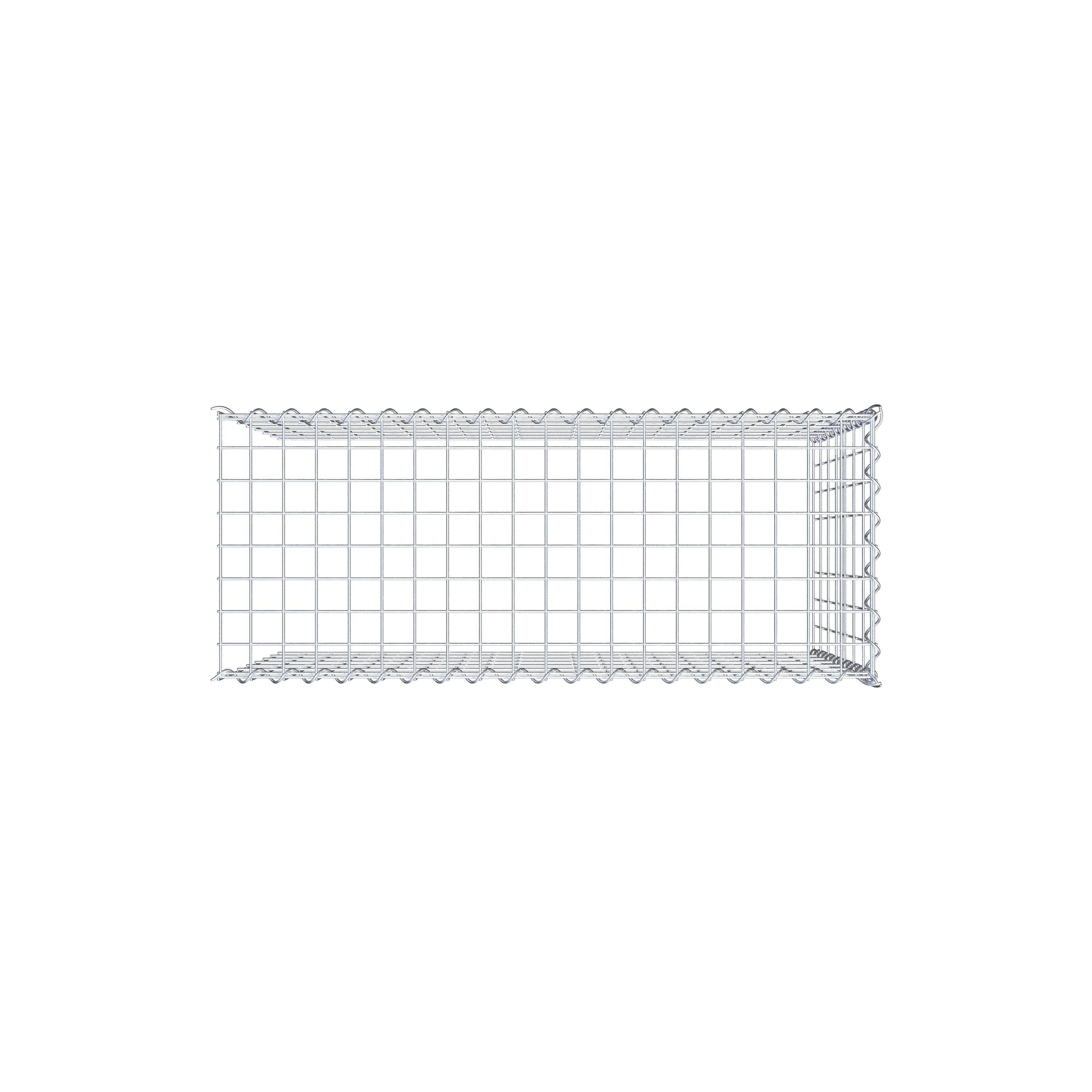 Extra gabion typ 4 100 cm x 70 cm x 40 cm (L x H x D), maskstorlek 5 cm x 10 cm, spiral