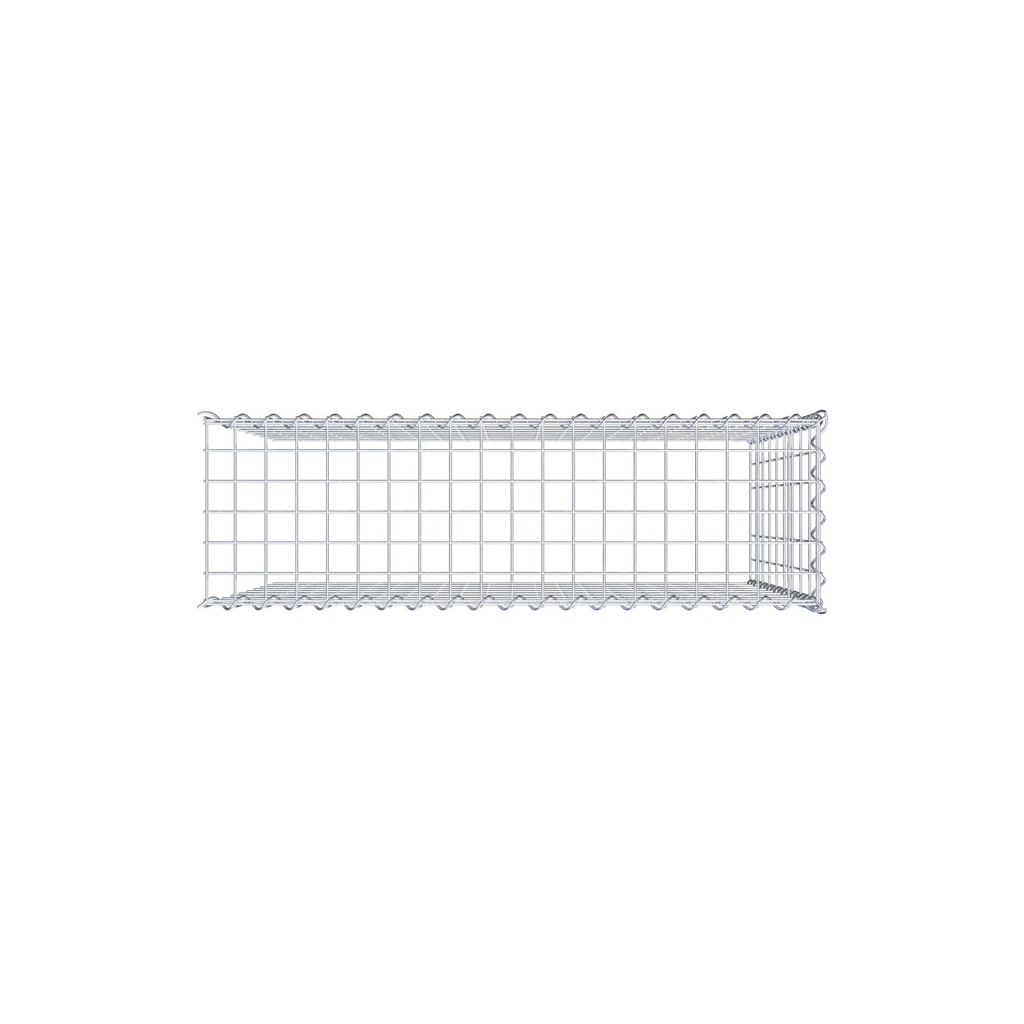Grown-on gabion type 4 100 cm x 90 cm x 30 cm (L x H x D), mesh size 5 cm x 10 cm, spiral