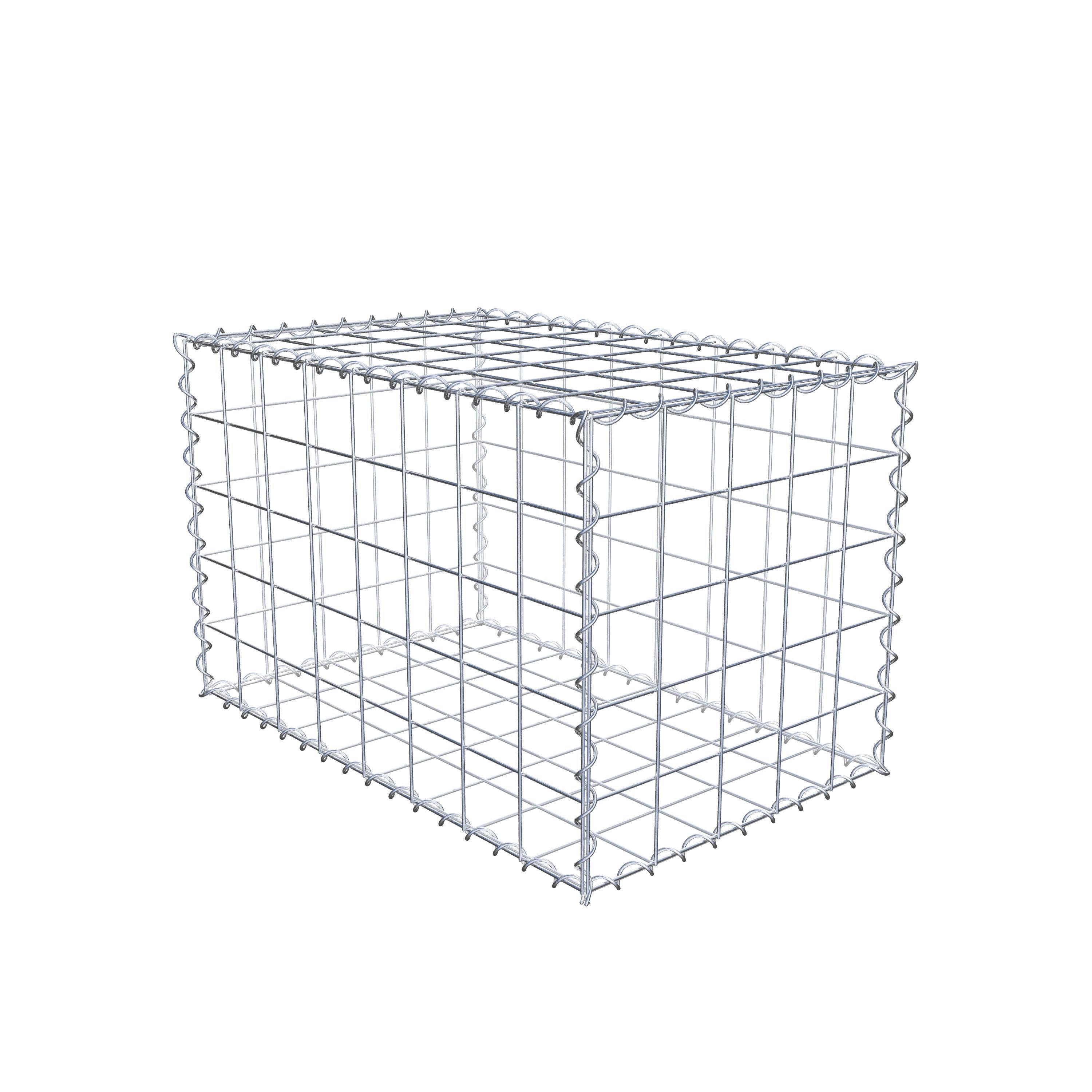 Gabion 80 cm x 50 cm x 50 cm (L x H x P), mailles 10 cm x 10 cm, spirale