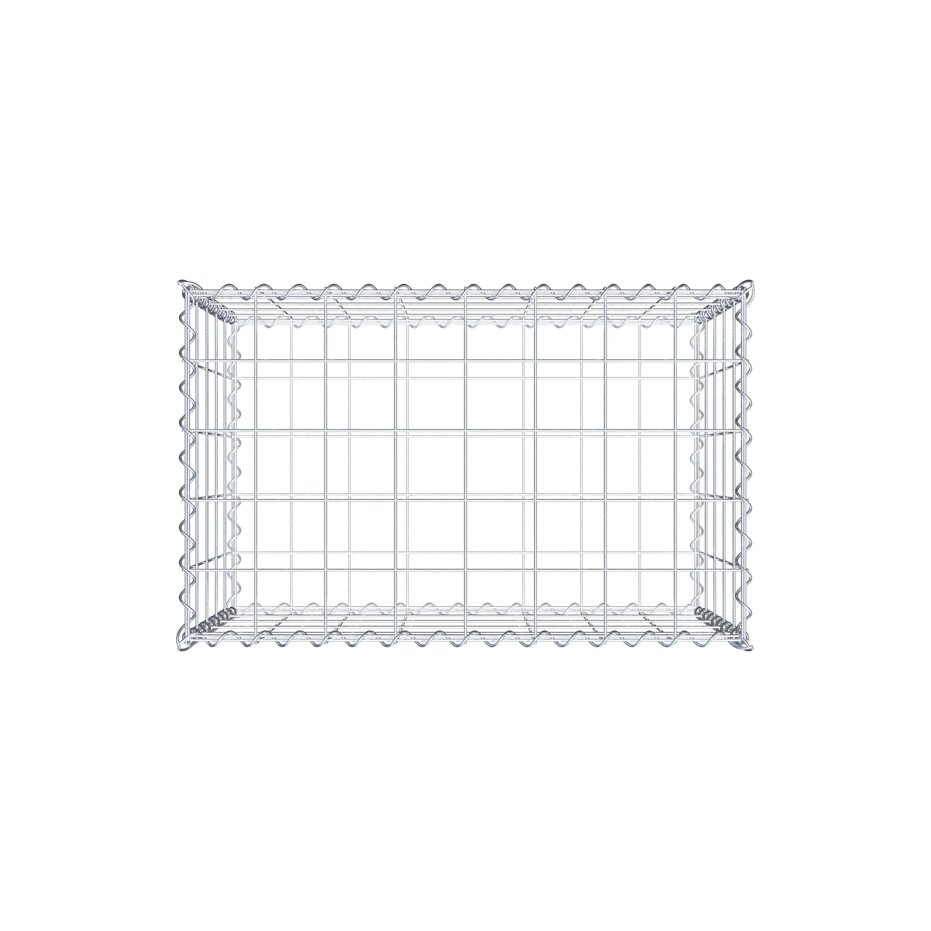 Gabion 80 cm x 50 cm x 50 cm (L x H x P), mailles 10 cm x 10 cm, spirale