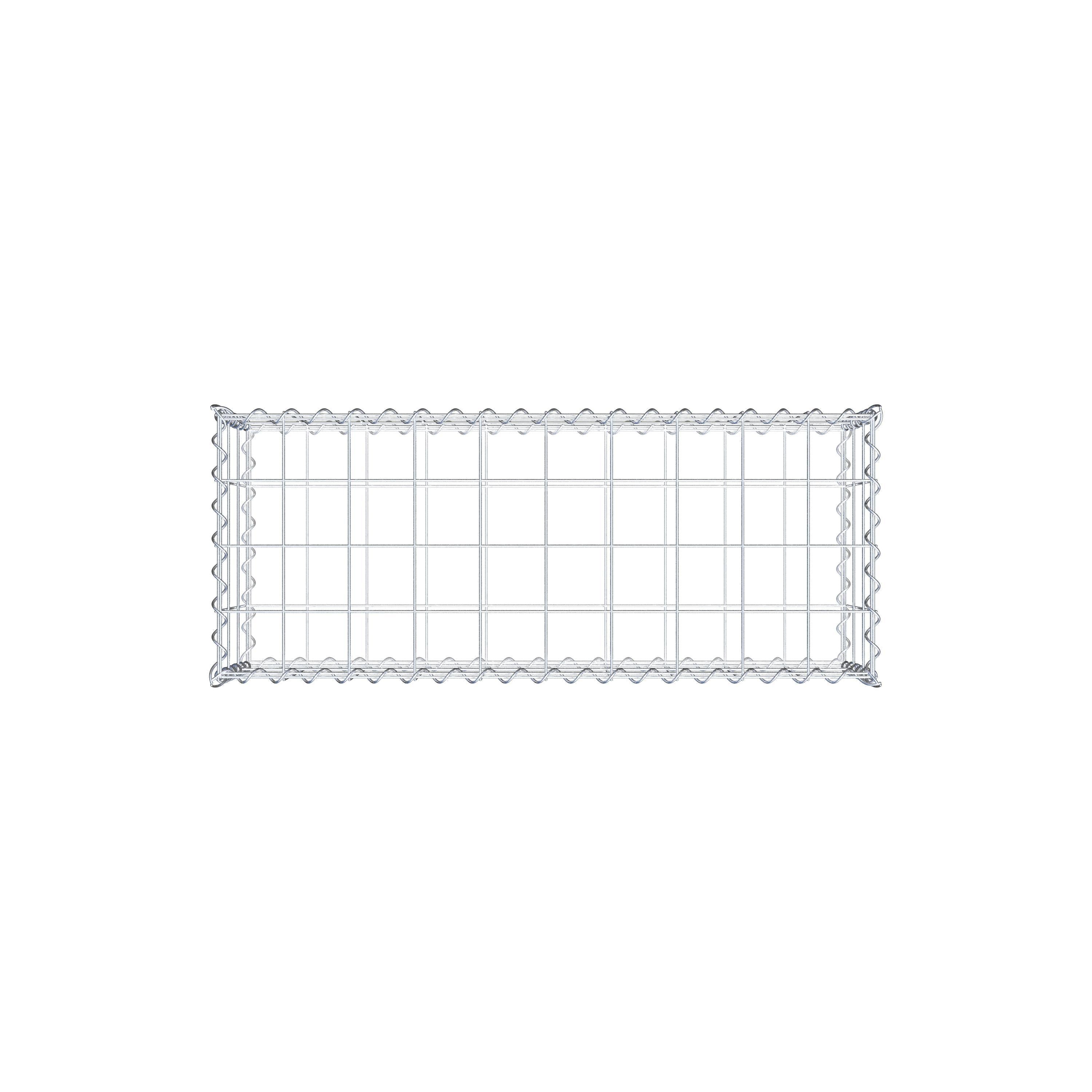 Gabion 100 cm x 30 cm x 40 cm (L x H x D), maskstorlek 10 cm x 10 cm, spiral
