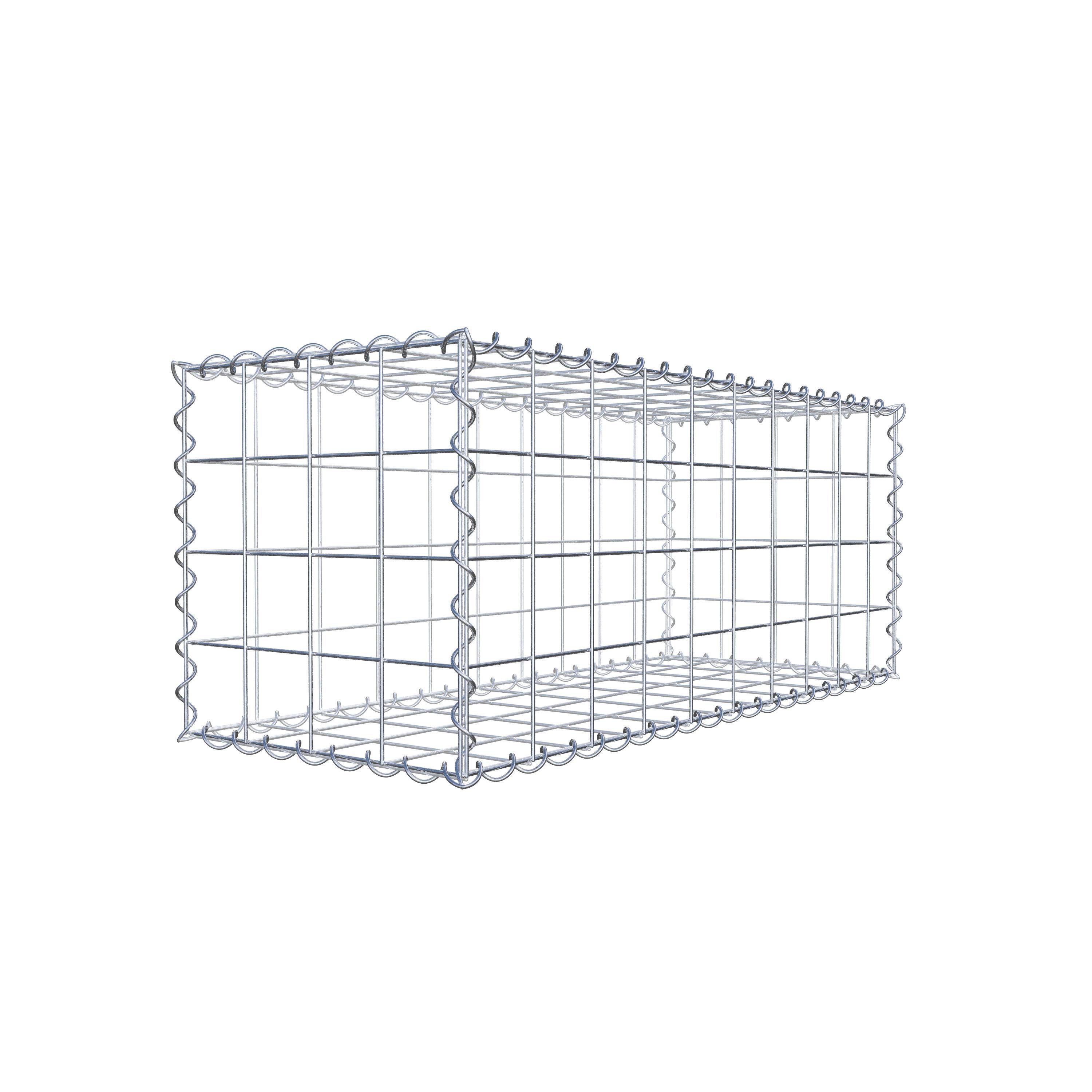 Gabion 100 cm x 40 cm x 40 cm (L x H x D), maskstorlek 10 cm x 10 cm, spiral