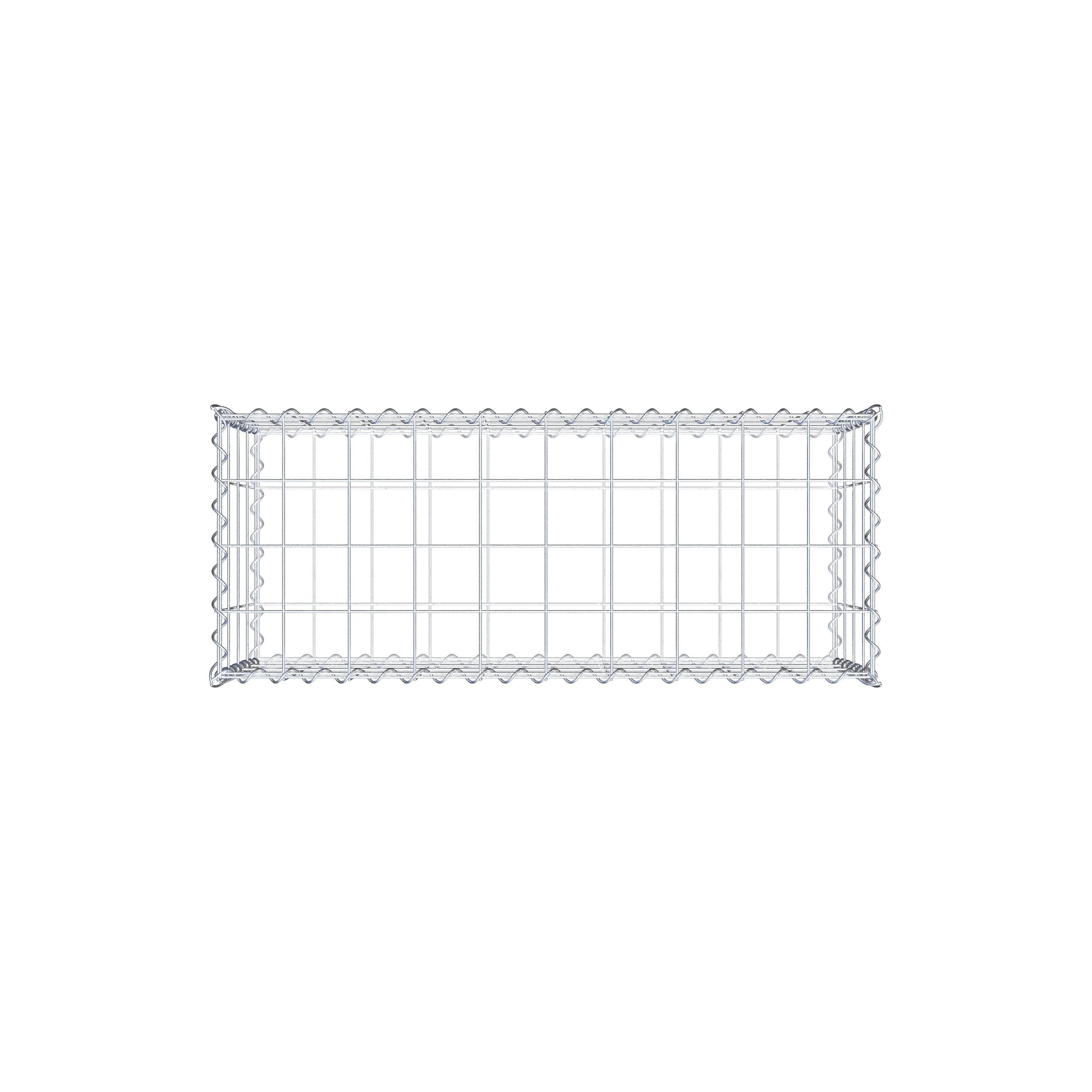 Gabion 100 cm x 40 cm x 40 cm (L x H x D), maskstorlek 10 cm x 10 cm, spiral
