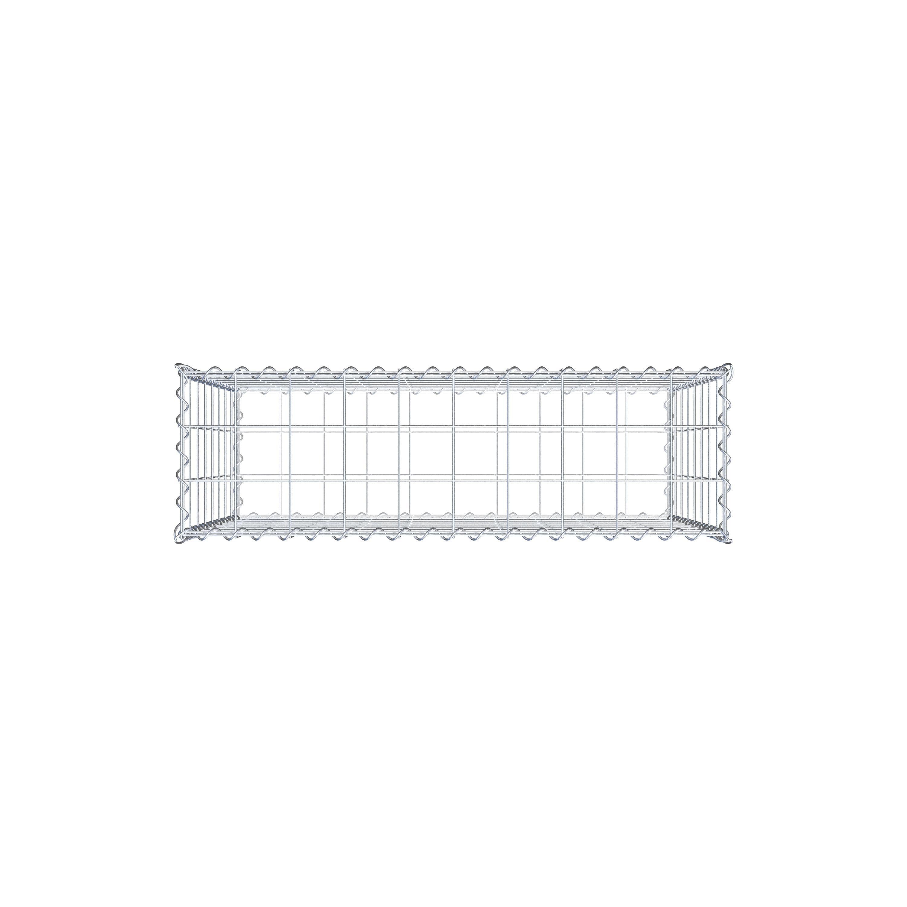 Gabion 100 cm x 80 cm x 30 cm (L x H x P), mailles 10 cm x 10 cm, spirale
