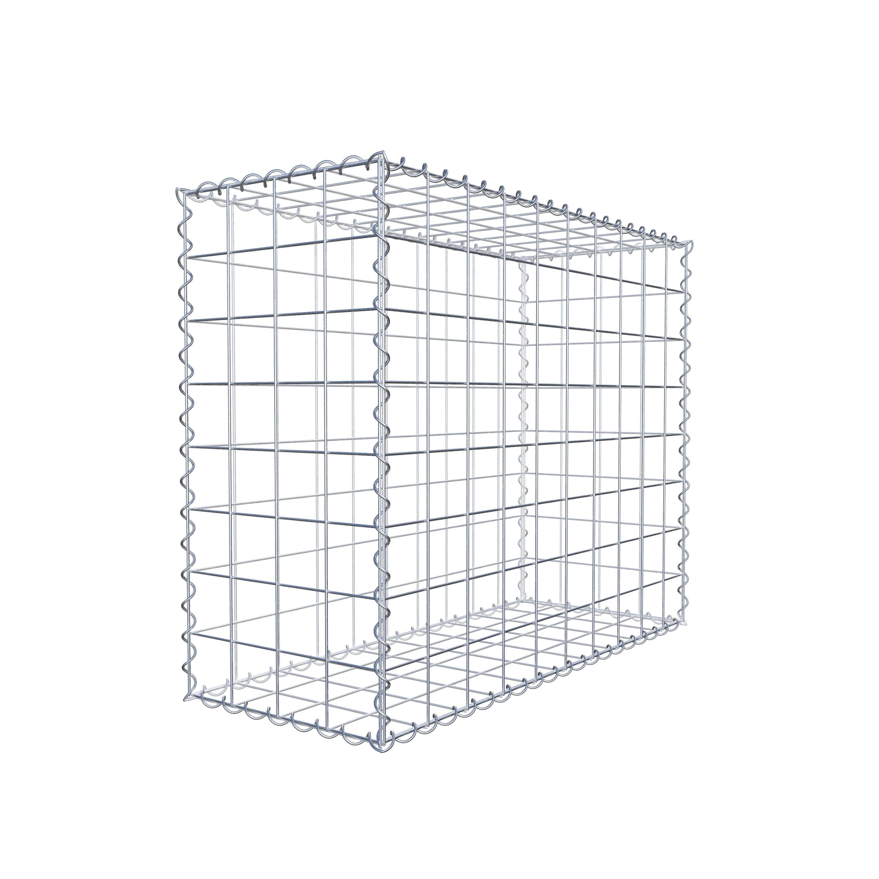 Gabion 100 cm x 80 cm x 40 cm (L x H x P), mailles 10 cm x 10 cm, spirale