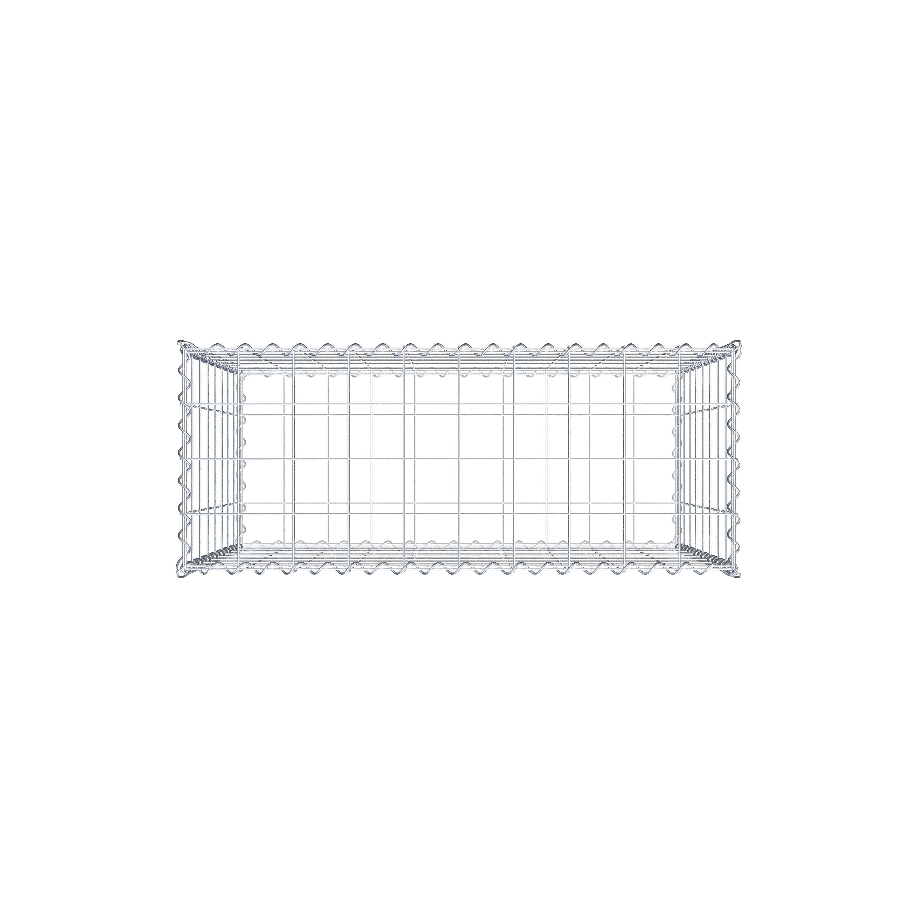 Gabion 100 cm x 80 cm x 40 cm (L x H x P), mailles 10 cm x 10 cm, spirale