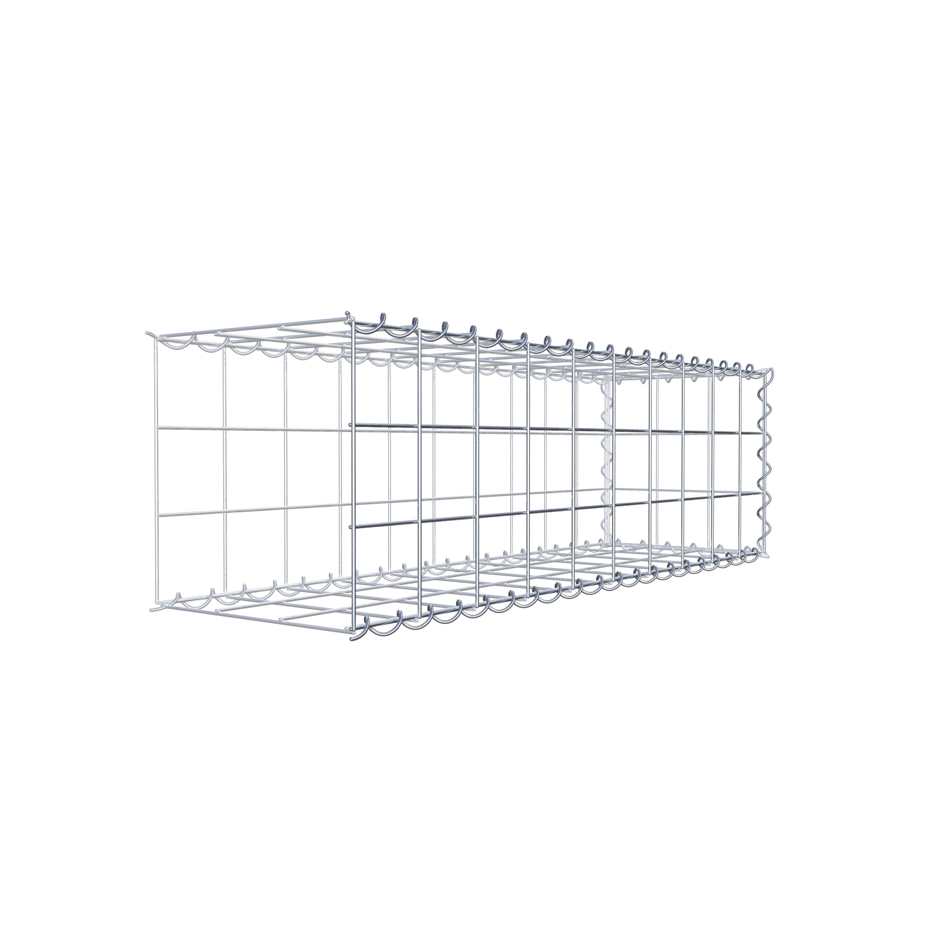 Gabbione aggiuntivo tipo 2 100 cm x 30 cm x 30 cm (L x A x P), maglia 10 cm x 10 cm, spirale