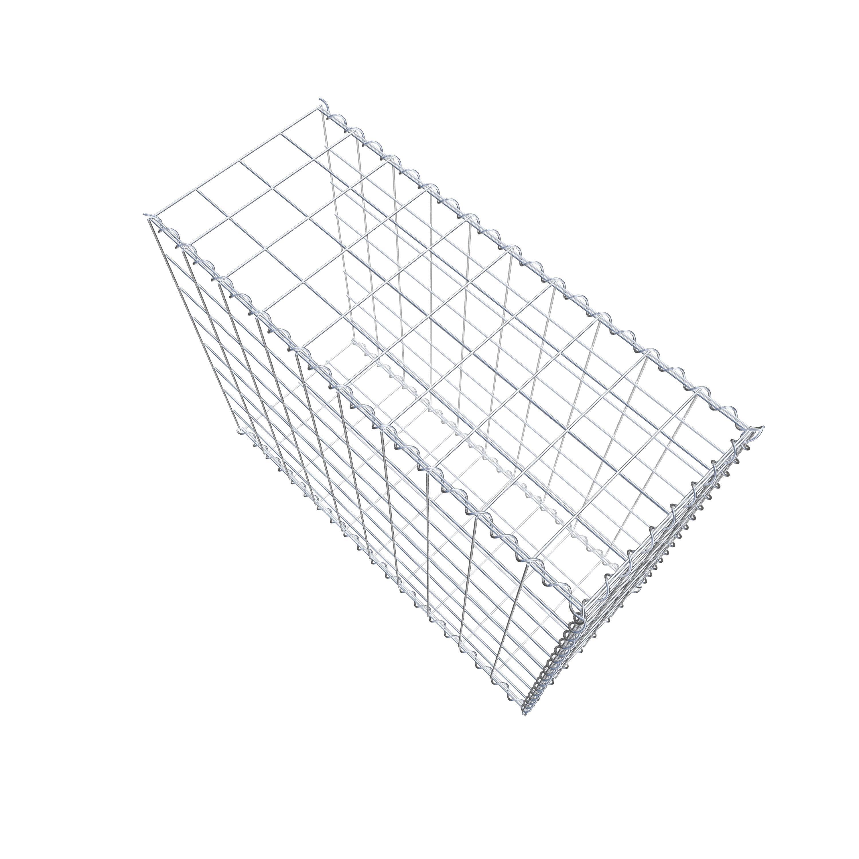 Extra gabion typ 2 100 cm x 80 cm x 40 cm (L x H x D), maskstorlek 10 cm x 10 cm, spiral
