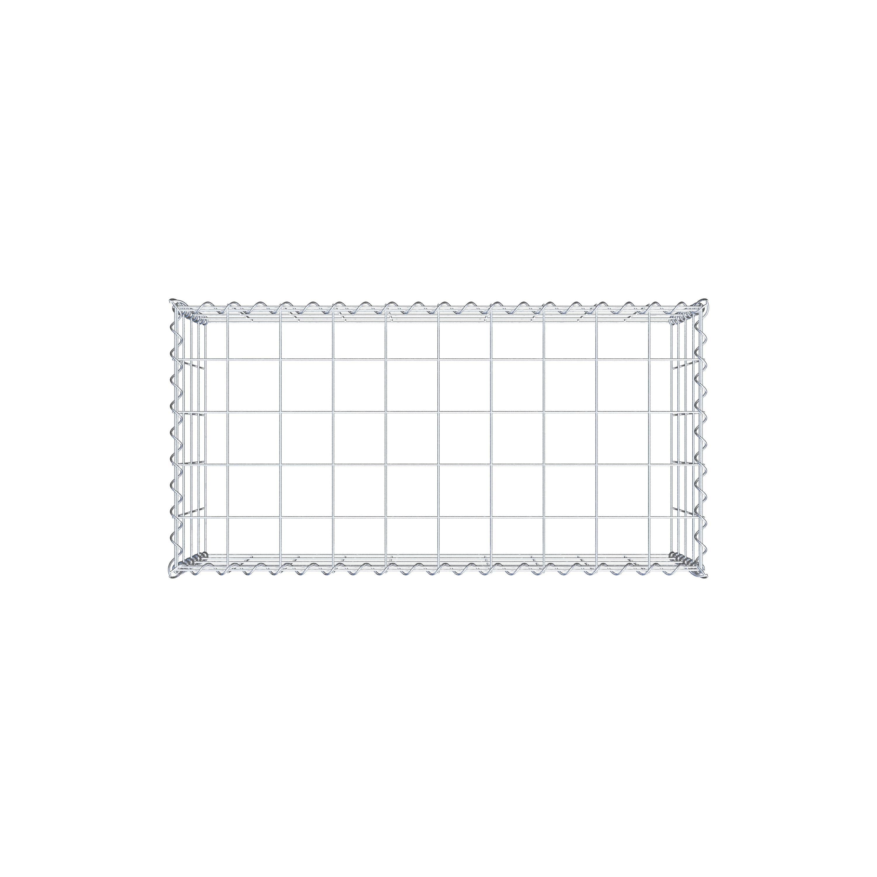 Add-on schanskorf type 3 100 cm x 40 cm x 50 cm (L x H x D), maaswijdte 10 cm x 10 cm, spiraal