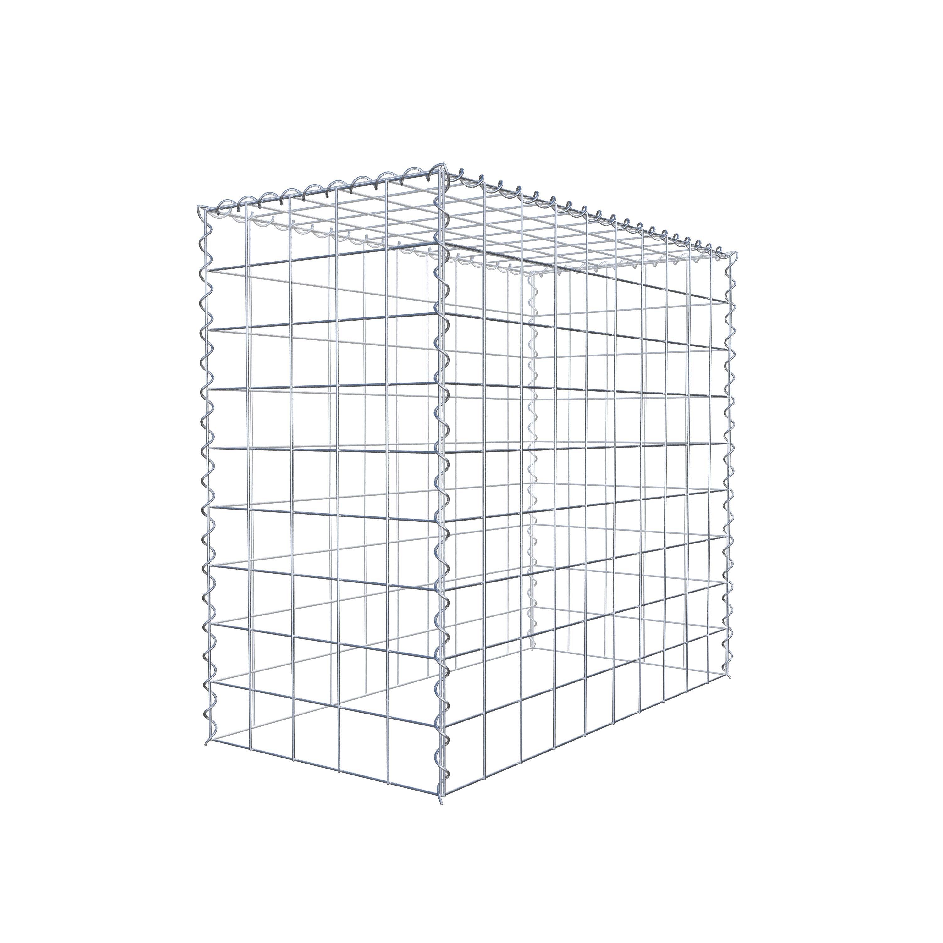 Gabion rapporté type 3 100 cm x 90 cm x 50 cm (L x H x P), mailles 10 cm x 10 cm, spirale