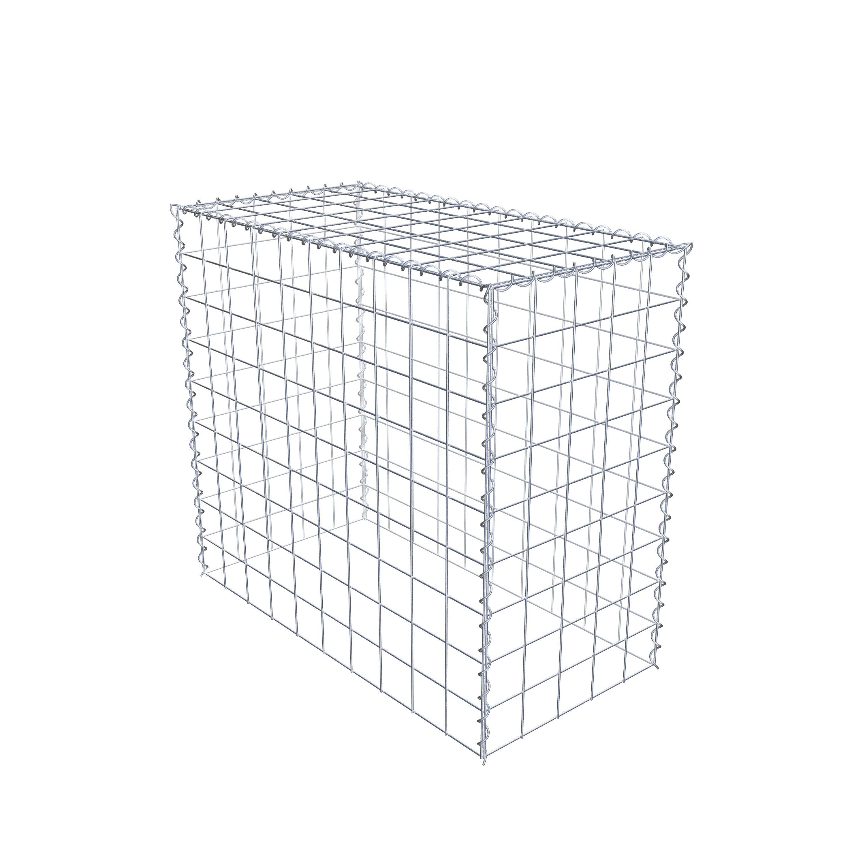 Gabion rapporté type 3 100 cm x 90 cm x 50 cm (L x H x P), mailles 10 cm x 10 cm, spirale