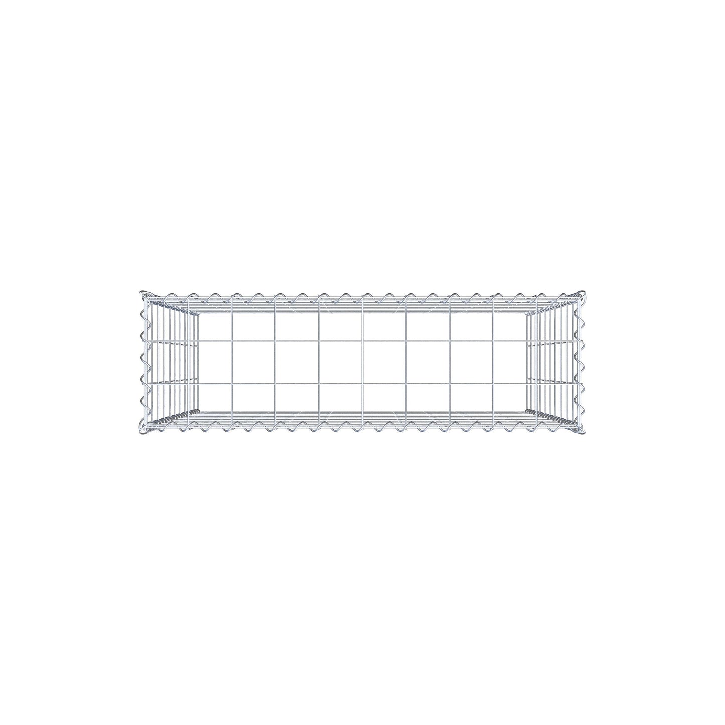 Gabião Tipo 3 100 cm x 100 cm x 30 cm (C x A x P), malhagem 10 cm x 10 cm, espiral