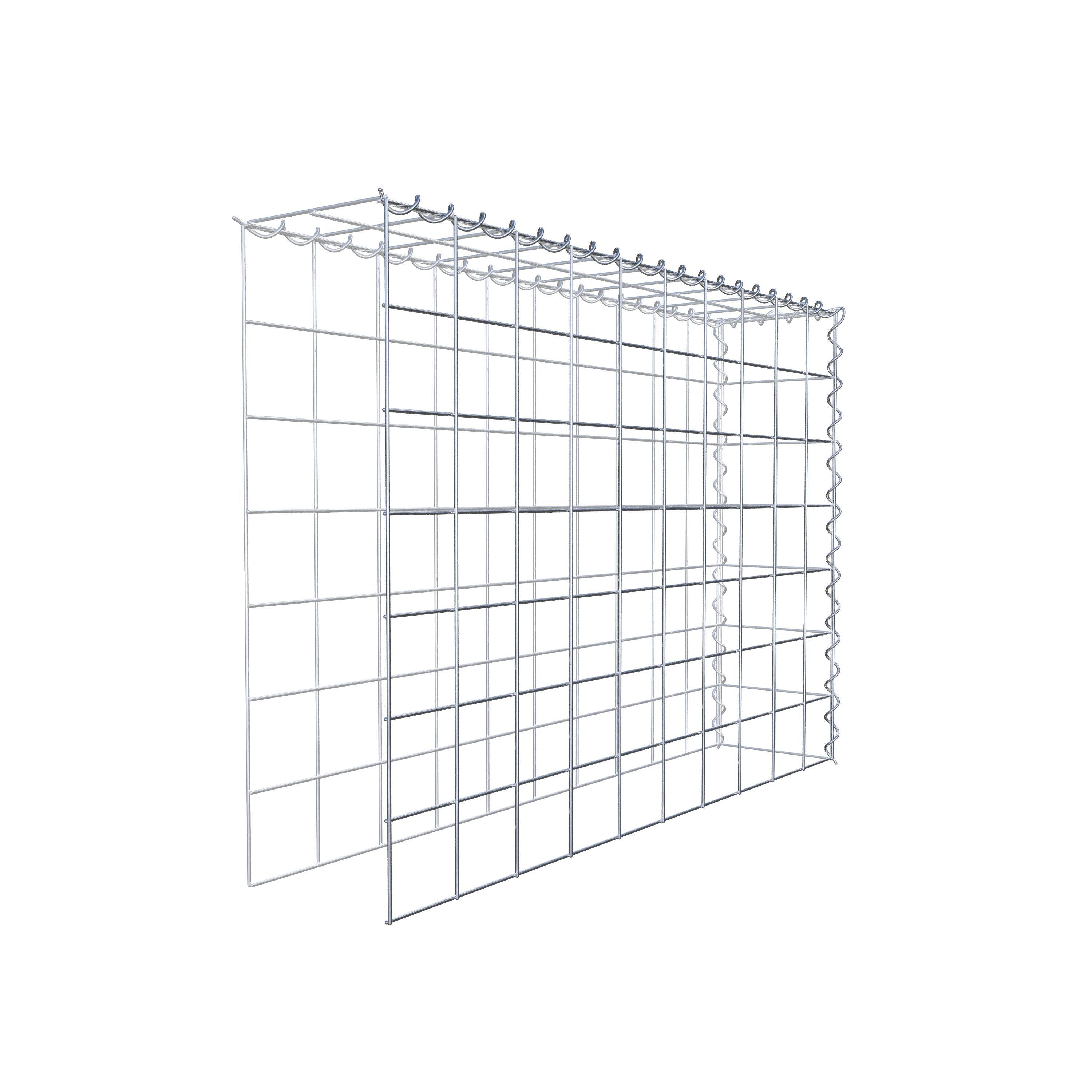 Gabião Tipo 4 100 cm x 70 cm x 20 cm (C x A x P), malhagem 10 cm x 10 cm, espiral