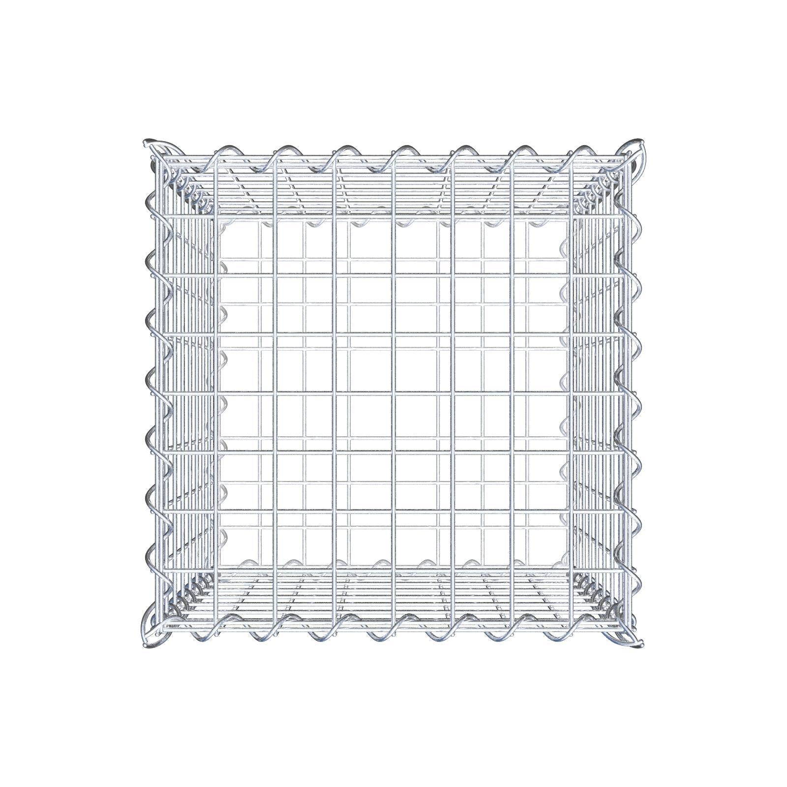 Gabion 40 cm x 40 cm x 40 cm (L x H x D), maskstorlek 5 cm x 5 cm, spiral
