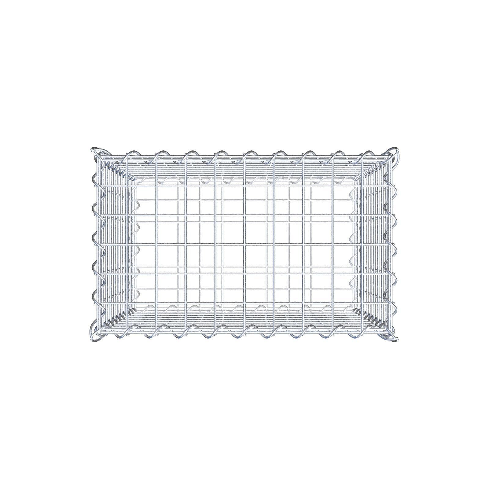 Gabion 50 cm x 50 cm x 30 cm (L x H x P), mailles 5 cm x 5 cm, spirale