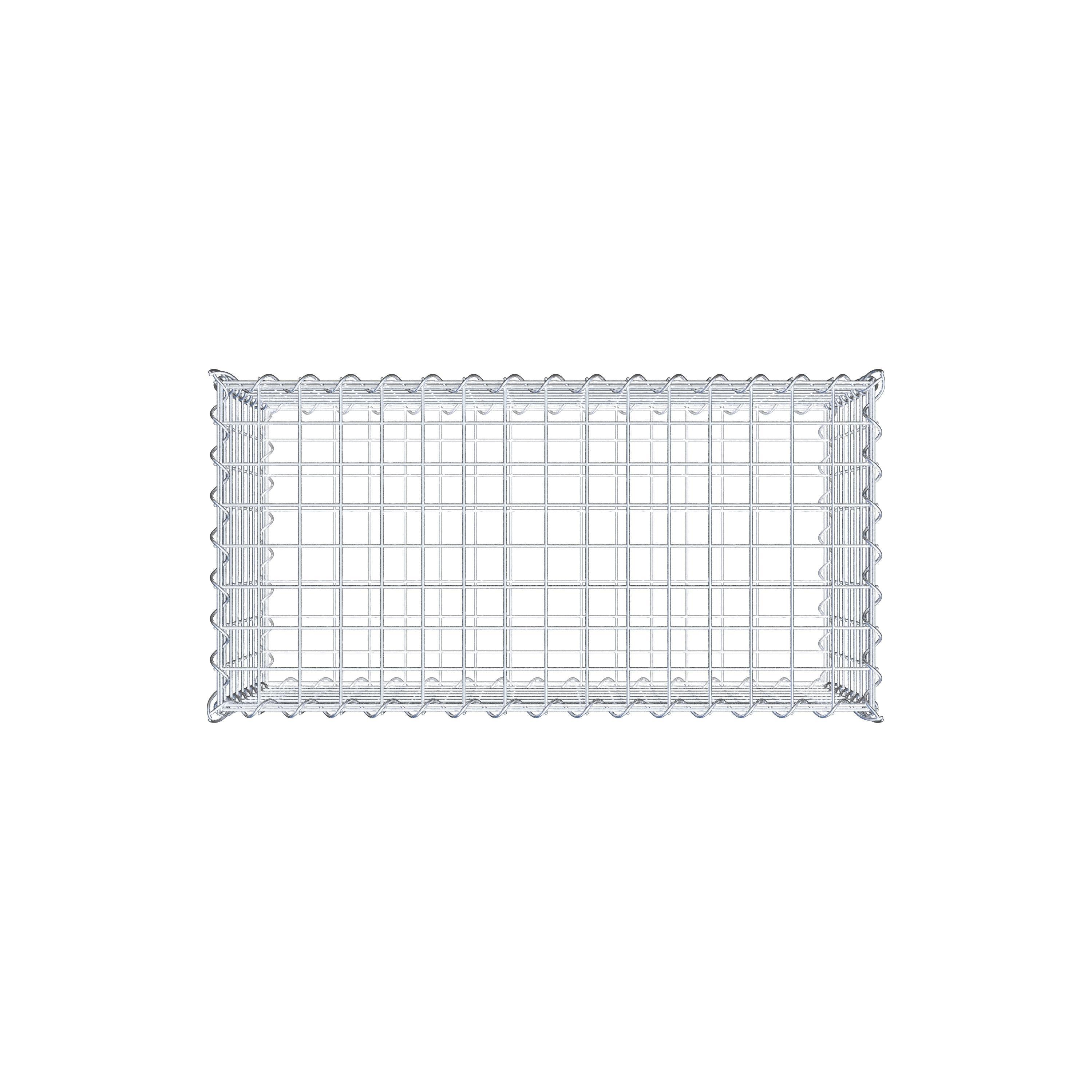Gabion 80 cm x 40 cm x 40 cm (L x H x D), maskestørrelse 5 cm x 5 cm, spiral