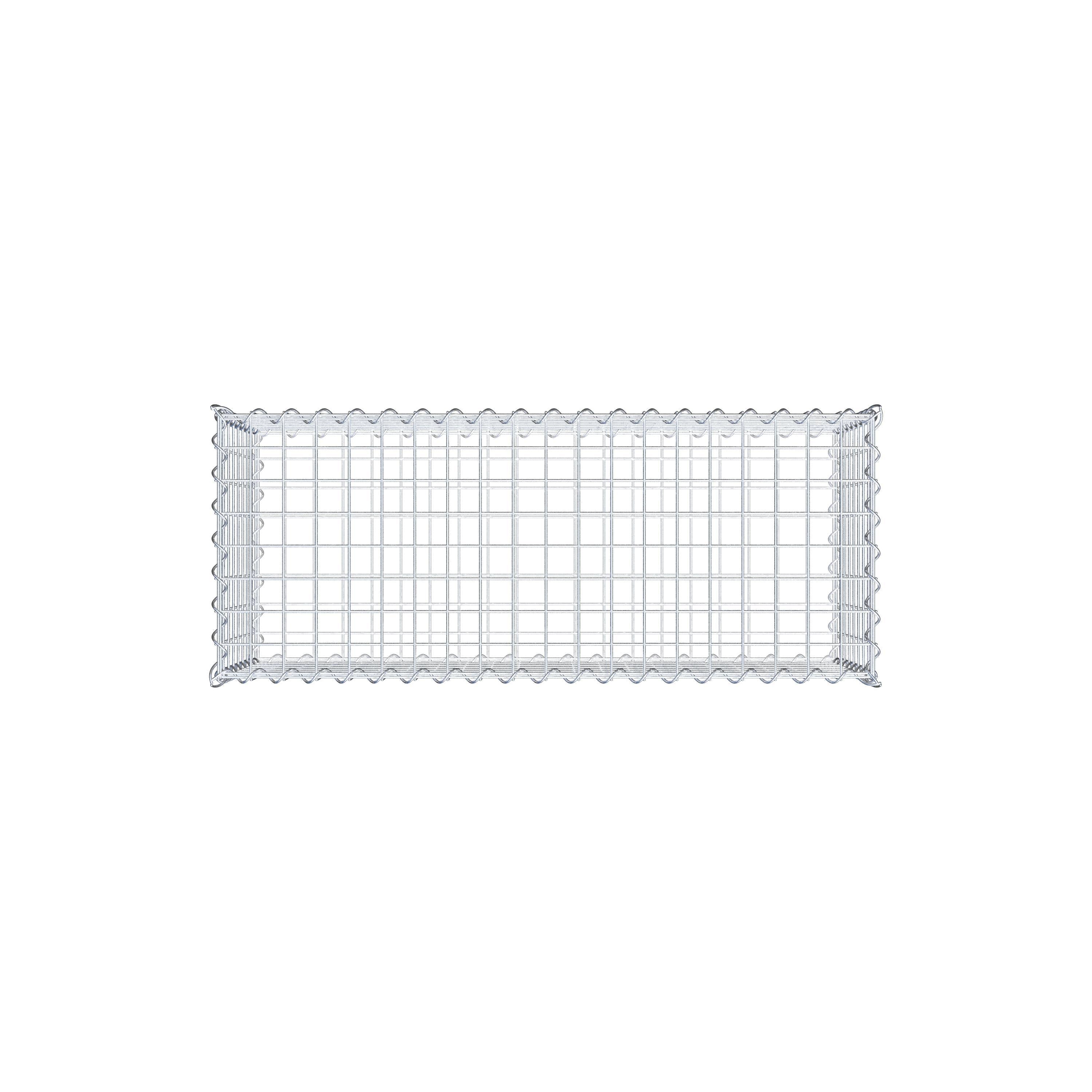 Gabion 100 cm x 40 cm x 40 cm (L x H x D), maskstorlek 5 cm x 5 cm, spiral