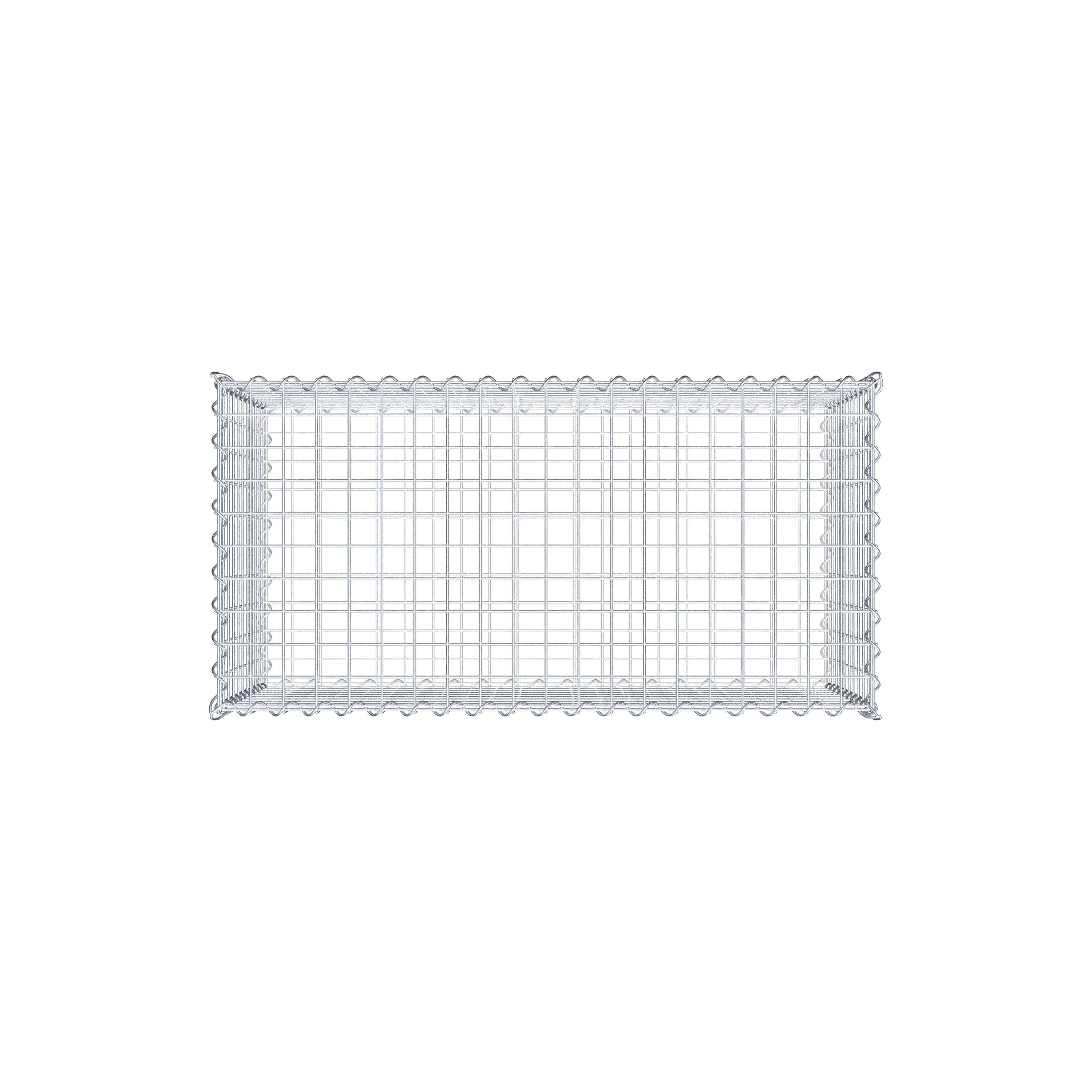 Gabião 100 cm x 50 cm x 50 cm (C x A x P), malhagem 5 cm x 5 cm, espiral