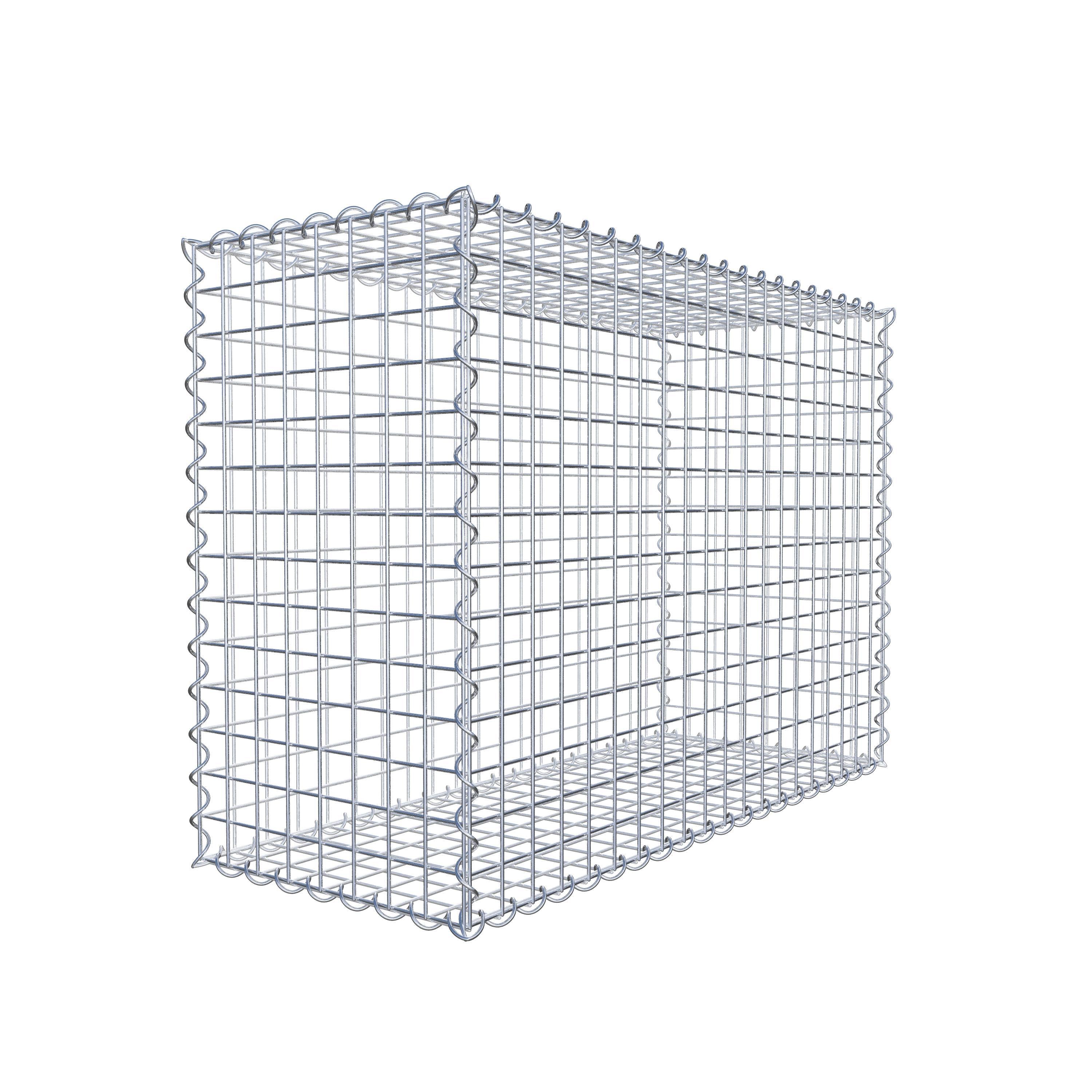 Gabion 100 cm x 70 cm x 40 cm (L x H x D), maskstorlek 5 cm x 5 cm, spiral