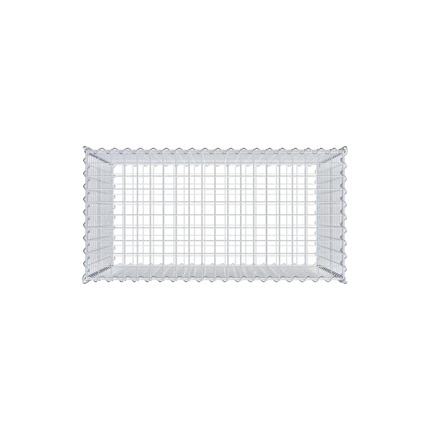 Gabion 100 cm x 80 cm x 50 cm (L x H x D), mesh size 5 cm x 5 cm, spiral
