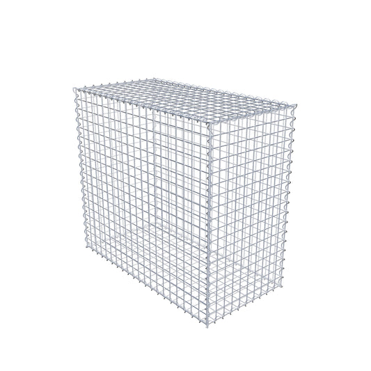 Gabbione 100 cm x 90 cm x 50 cm (L x H x P), maglia 5 cm x 5 cm, spirale
