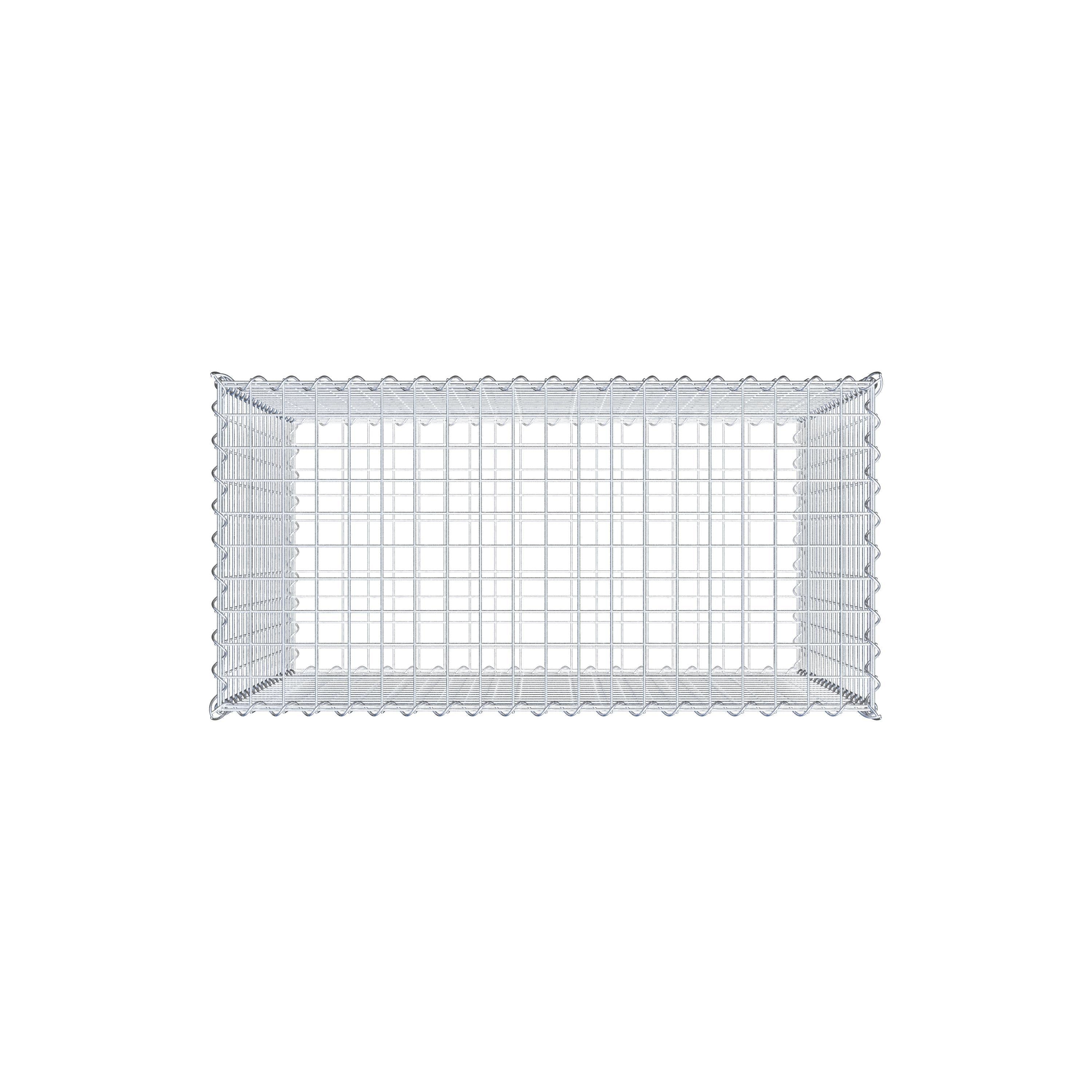 Gabion 100 cm x 90 cm x 50 cm (L x H x D), maskstorlek 5 cm x 5 cm, spiral